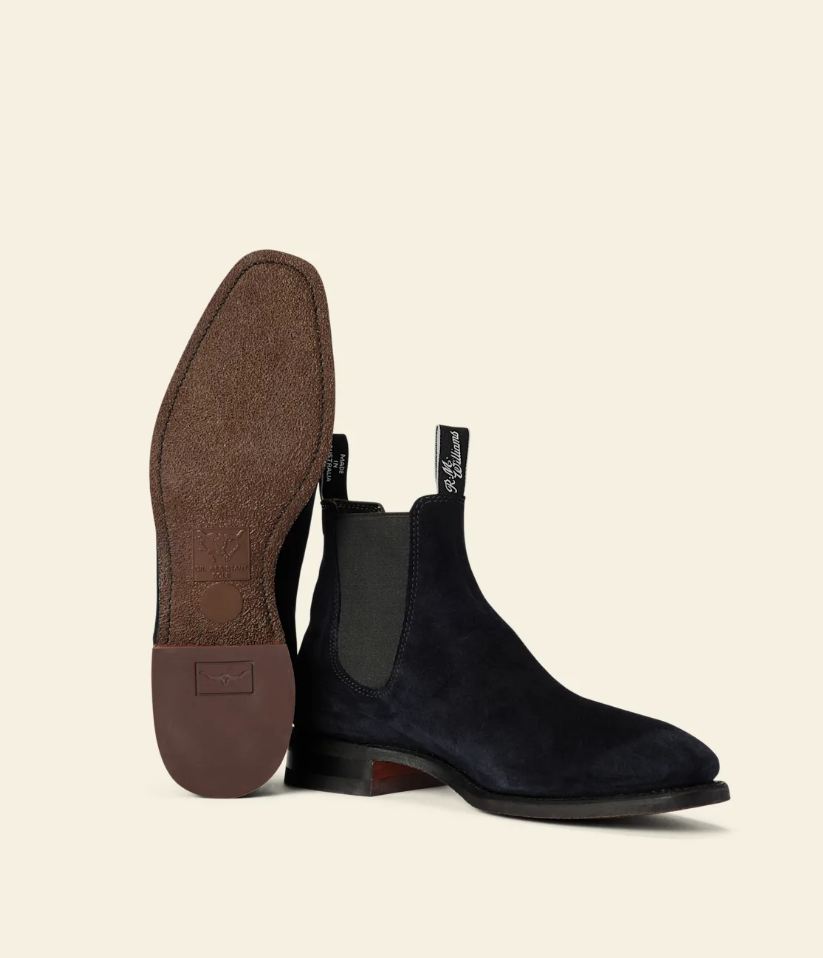 RM Williams Comfort Craftsman Suede Boot Midnight