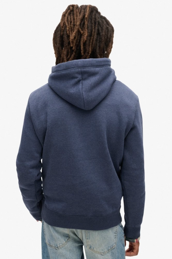 Superdry Essential Logo Hoodie Navy Marl