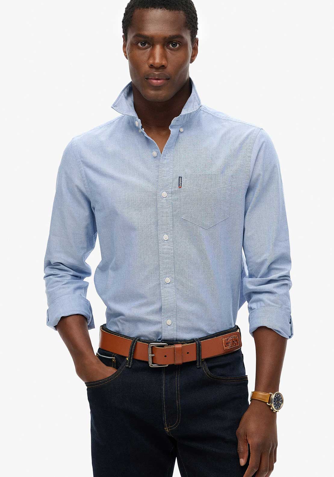 Superdry Essentials Long Sleeve Oxford Shirt