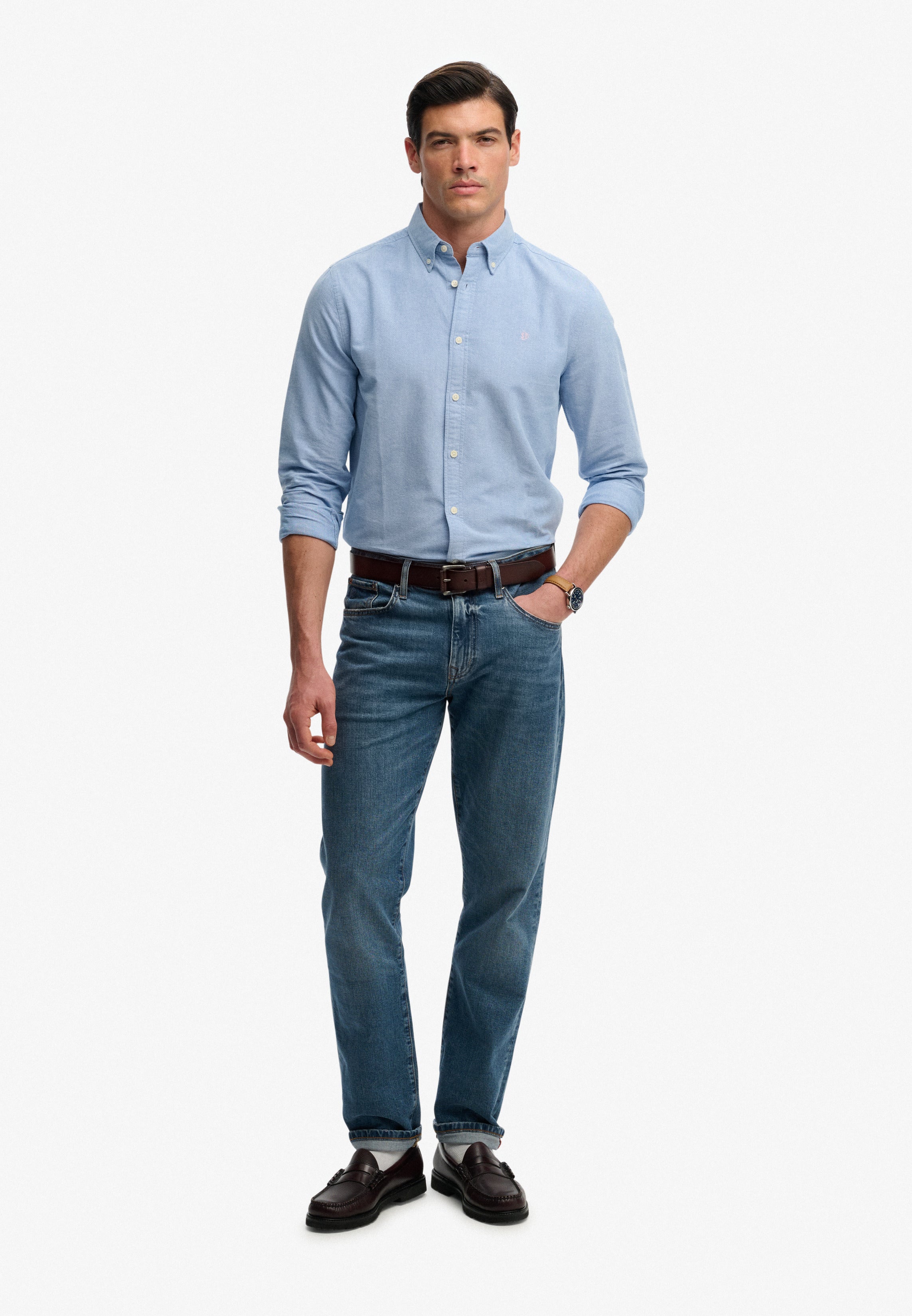 Superdry Preppy Oxford L/S Shirt M4011100A