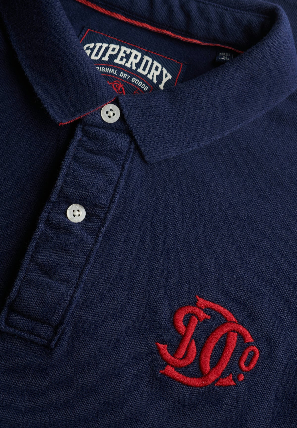 Superdry Pique Monogram Polo Shirt M1110465A