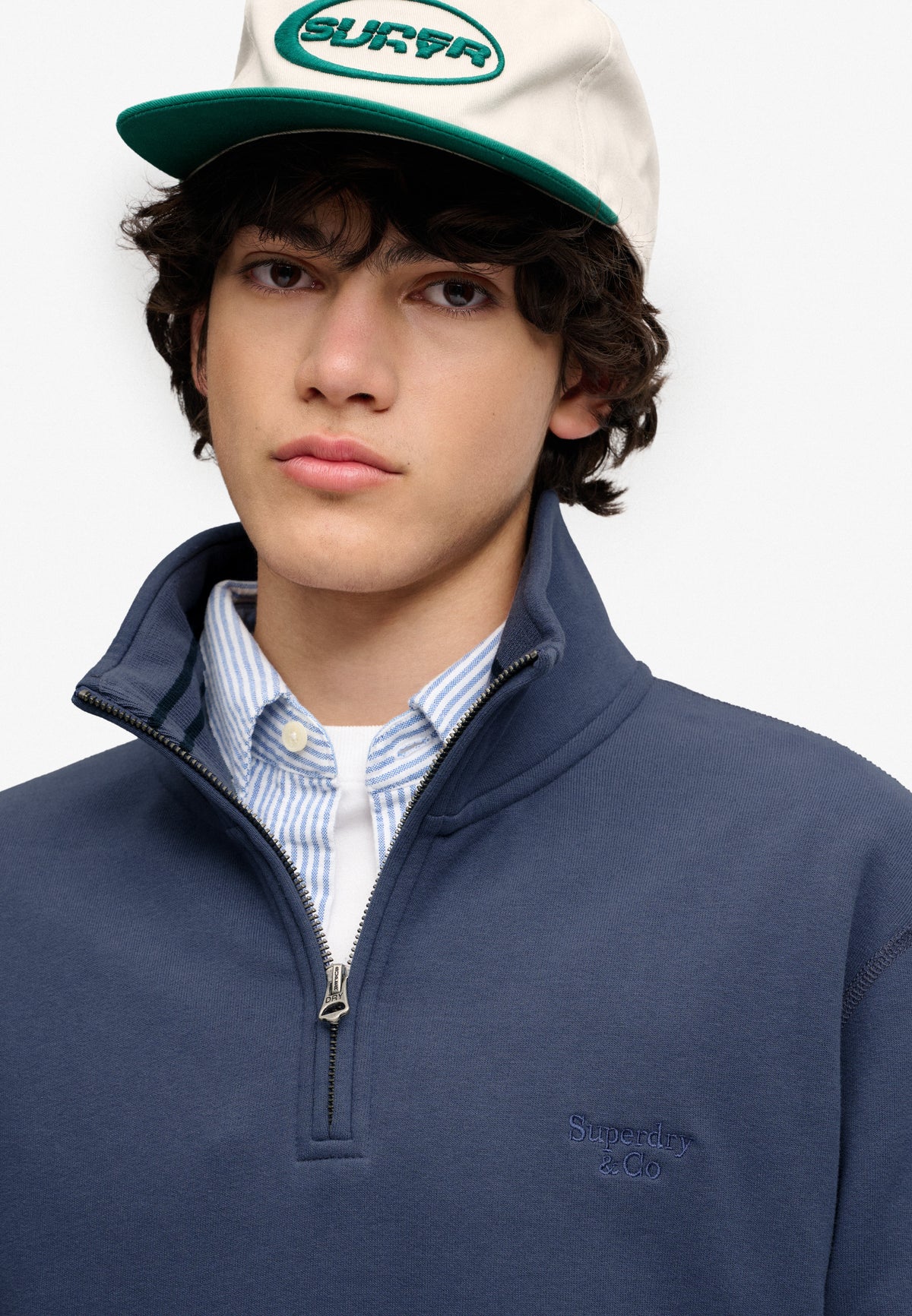 Superdry Serif Logo Half Zip Sweatshirt M2014700A