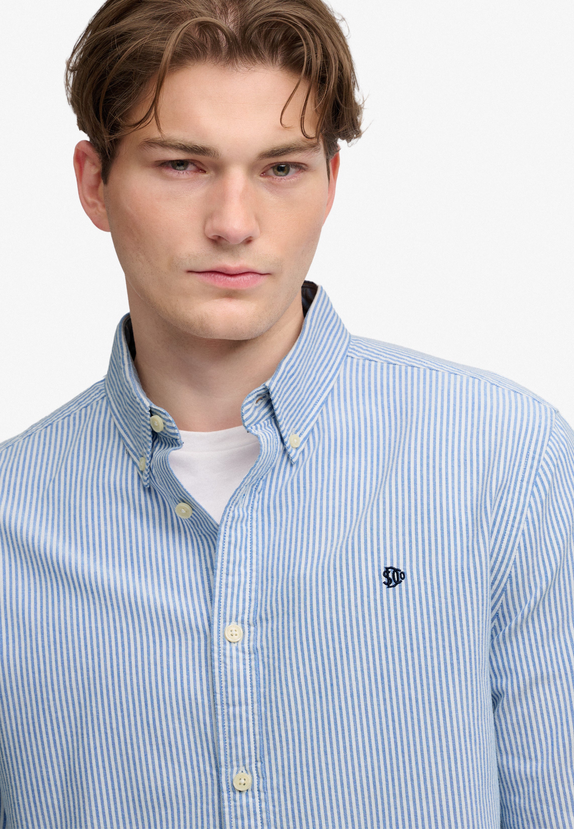 Superdry Preppy Oxford Stripe Shirt M4011247A