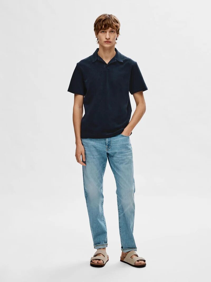 Selected Homme Talon Towel Polo (16092776) Sky Capt