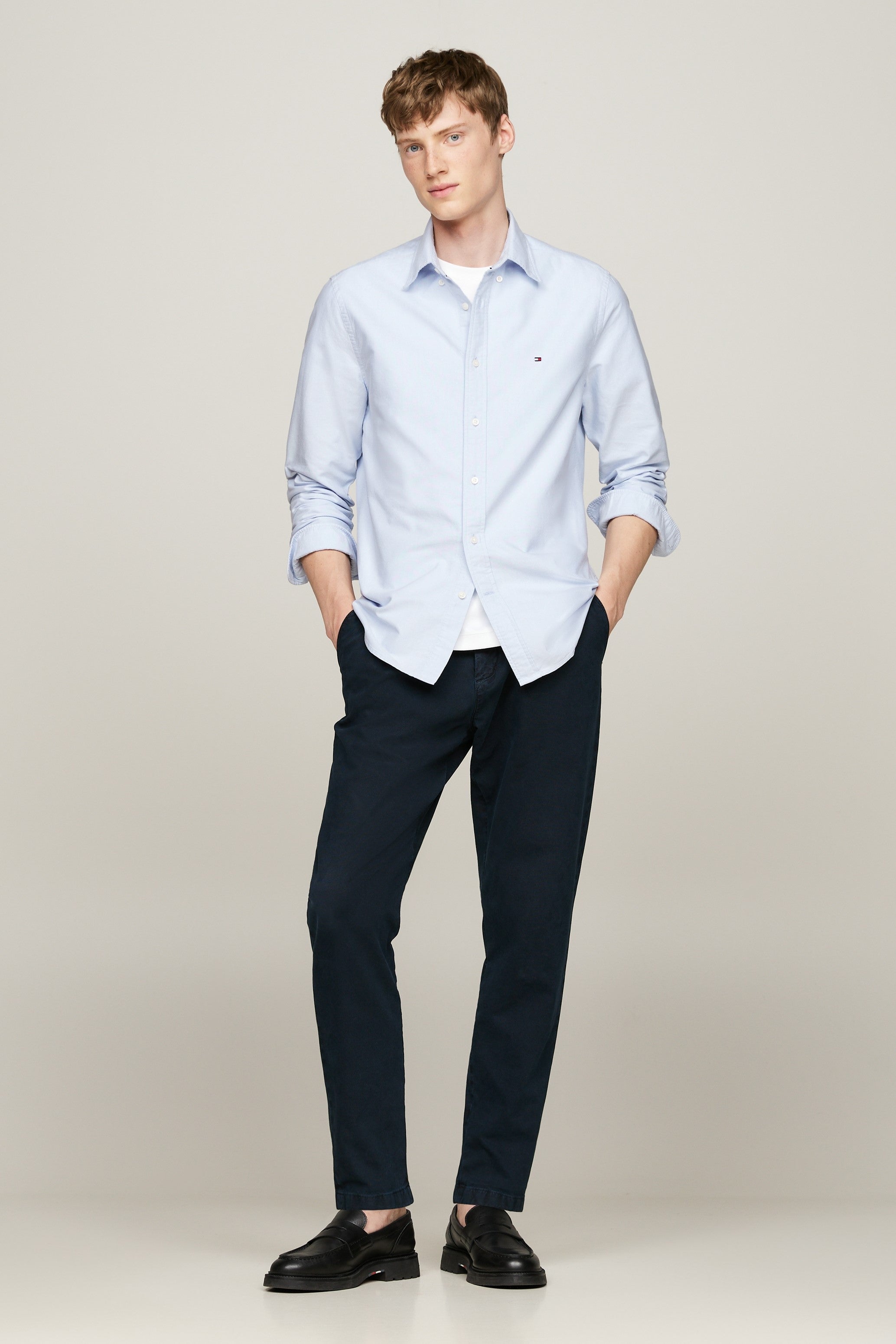 Tommy Hilfiger Solid Regular Fit Oxford Shirt