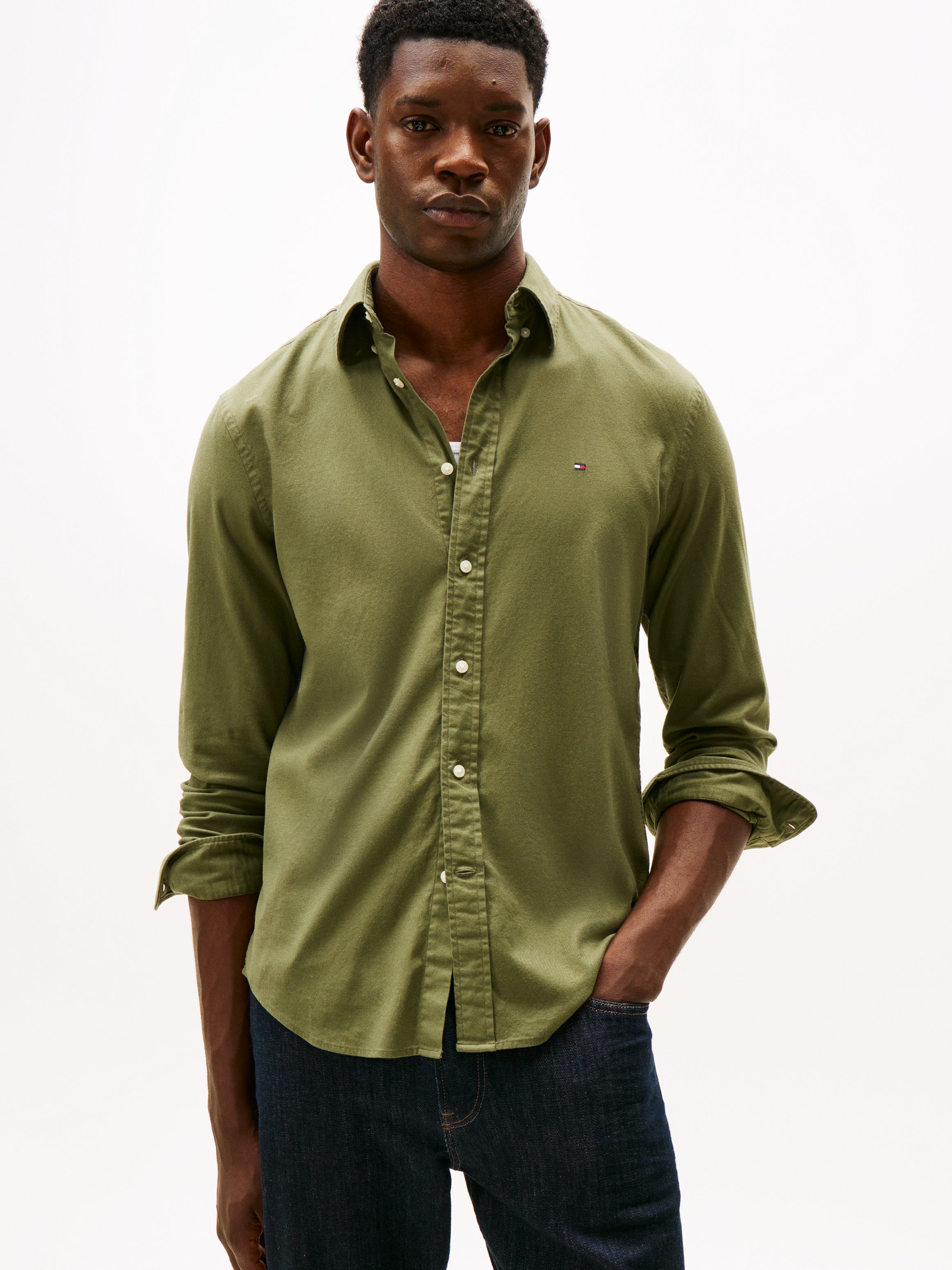 Tommy Hilfiger Flex Fit Flannel Shirt 40469
