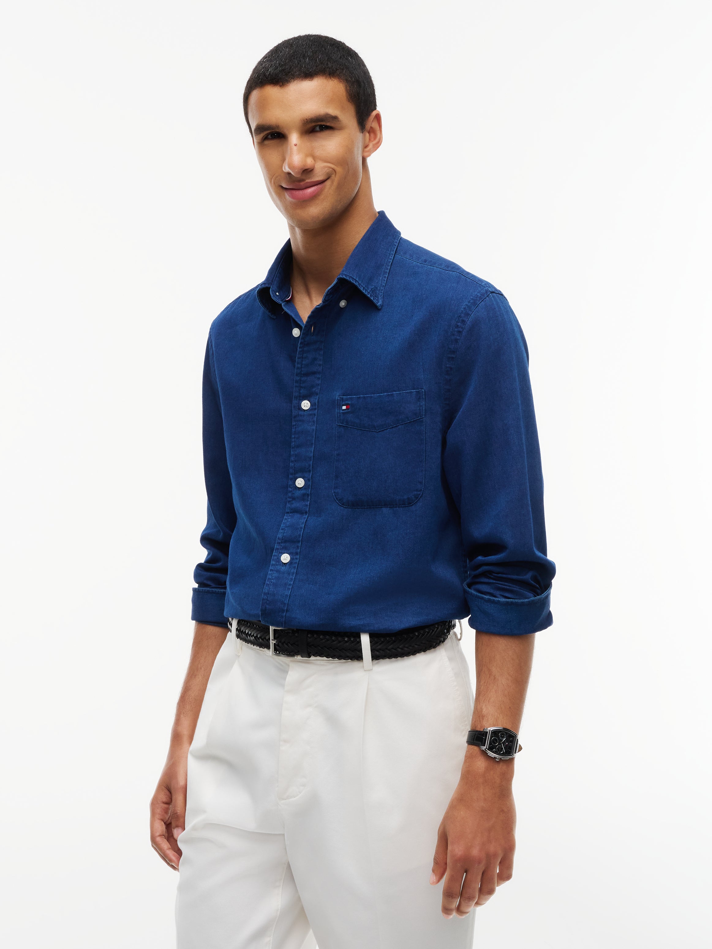 Tommy Hilfiger Chambray Button Down Shirt 44589