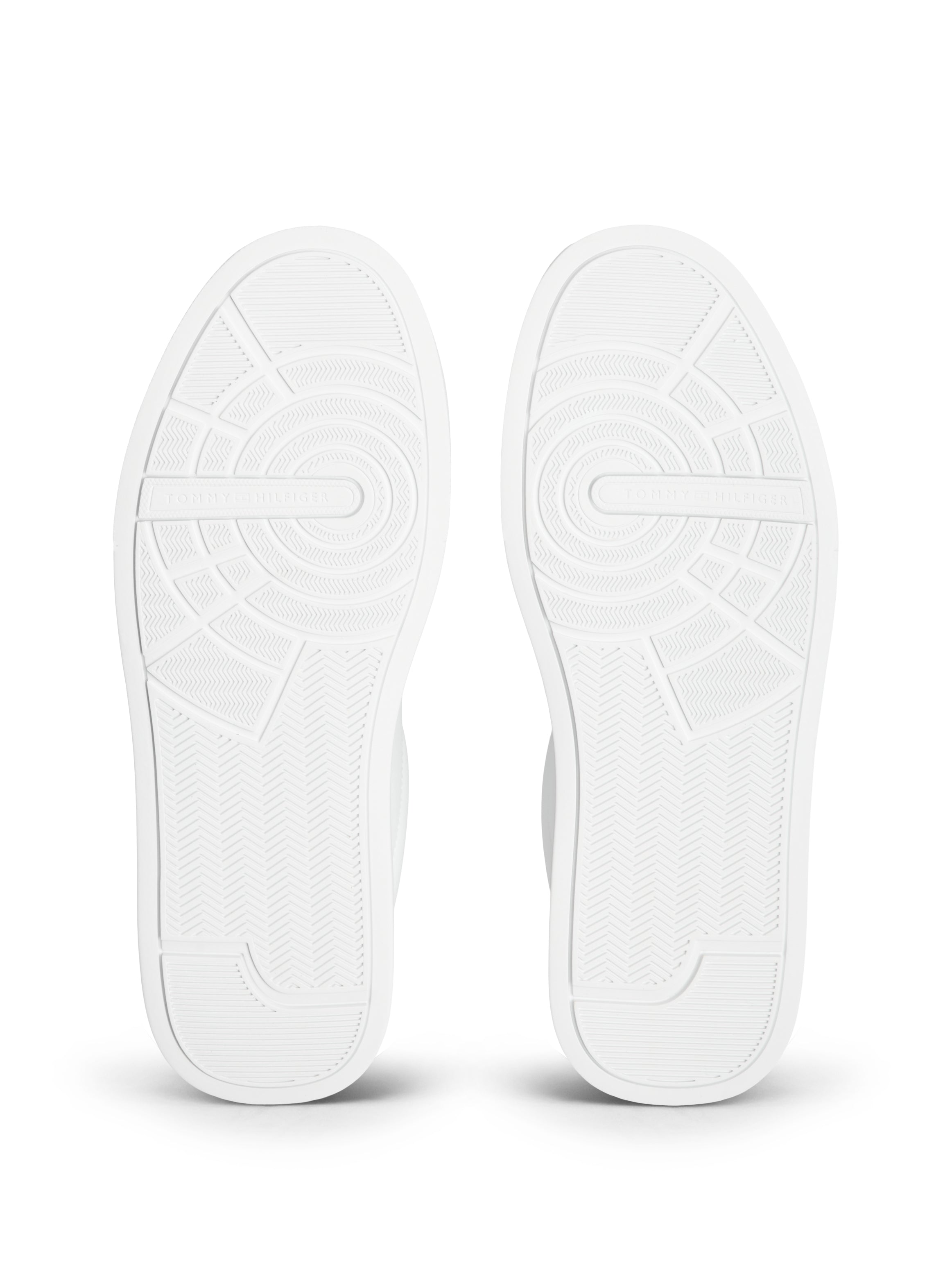 Tommy Hilfiger Leather Court Logo Trainers 05367