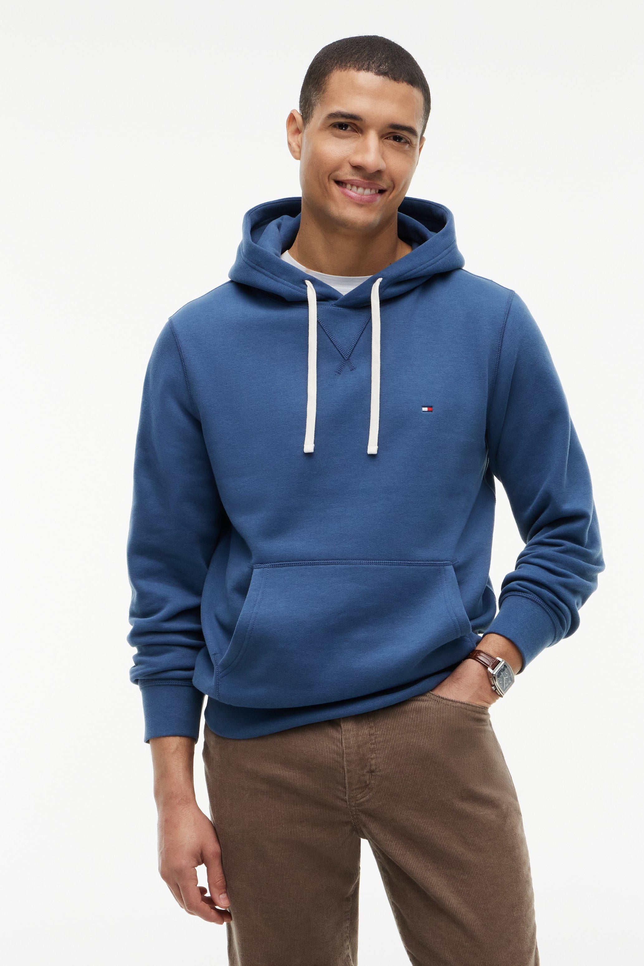 Tommy Hilfiger Contrast Drawstring Hoody 39997