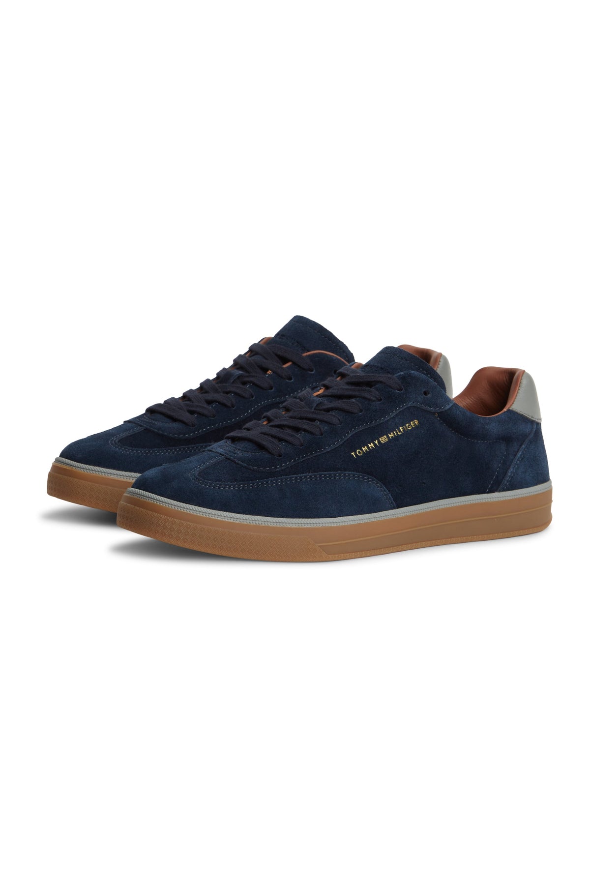 Tommy Hilfiger Luxe Logo Suede Trainers 05997