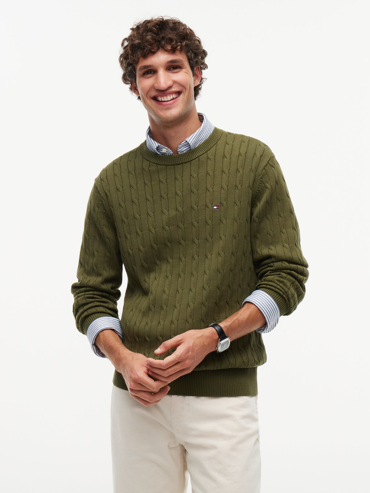 Tommy Hilfiger Crew Neck Cable Knit 33132