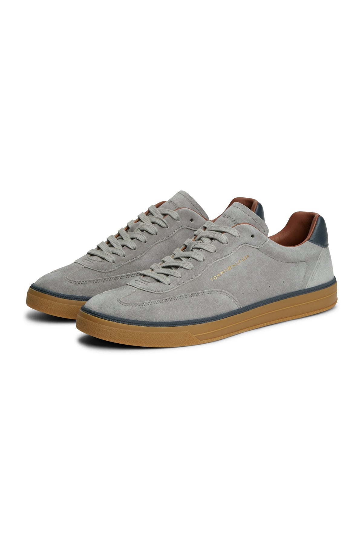 Tommy Hilfiger Luxe Logo Suede Trainers 05997