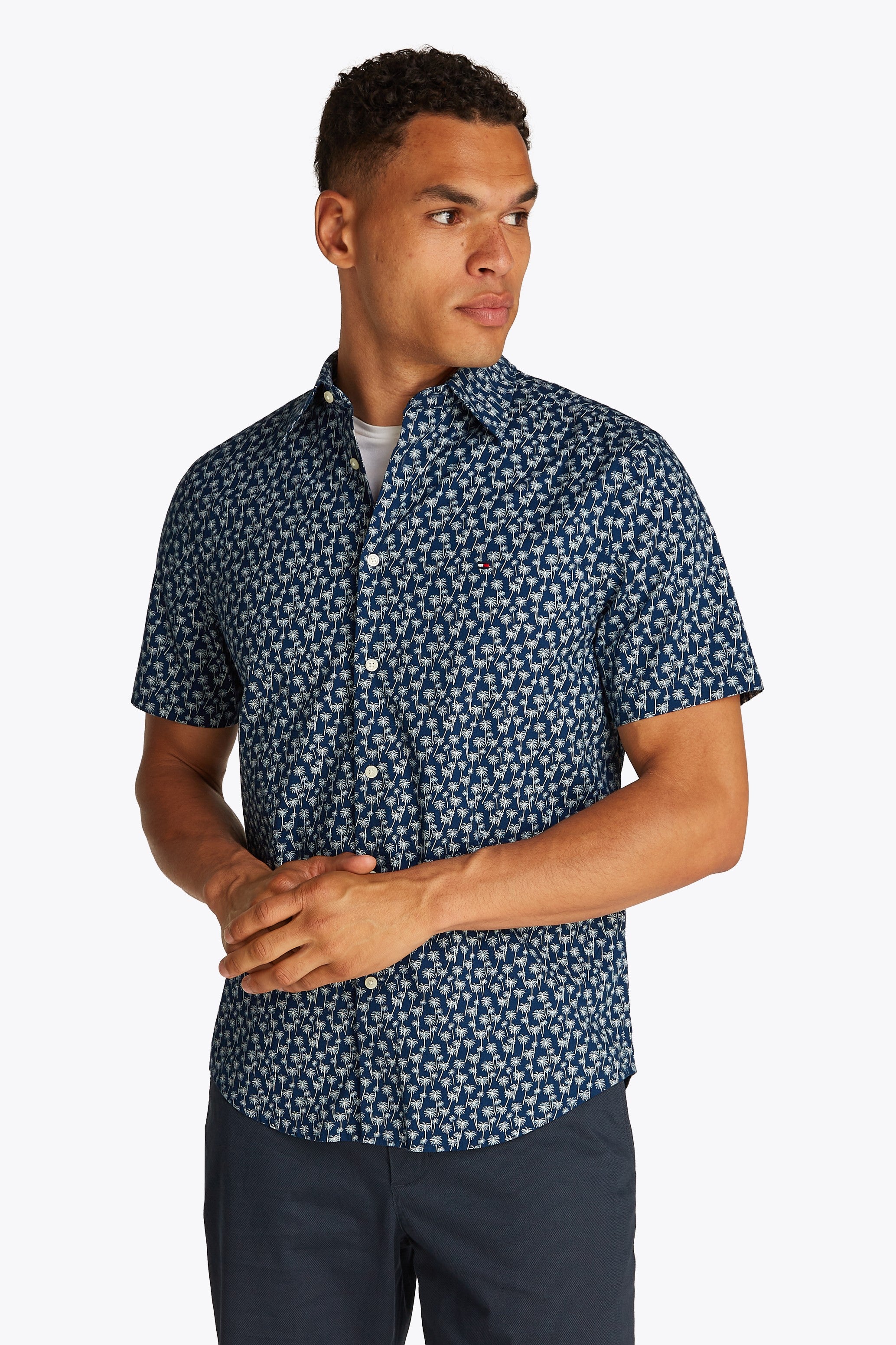 Tommy Hilfiger Flex Poplin Short Sleeve Shirt