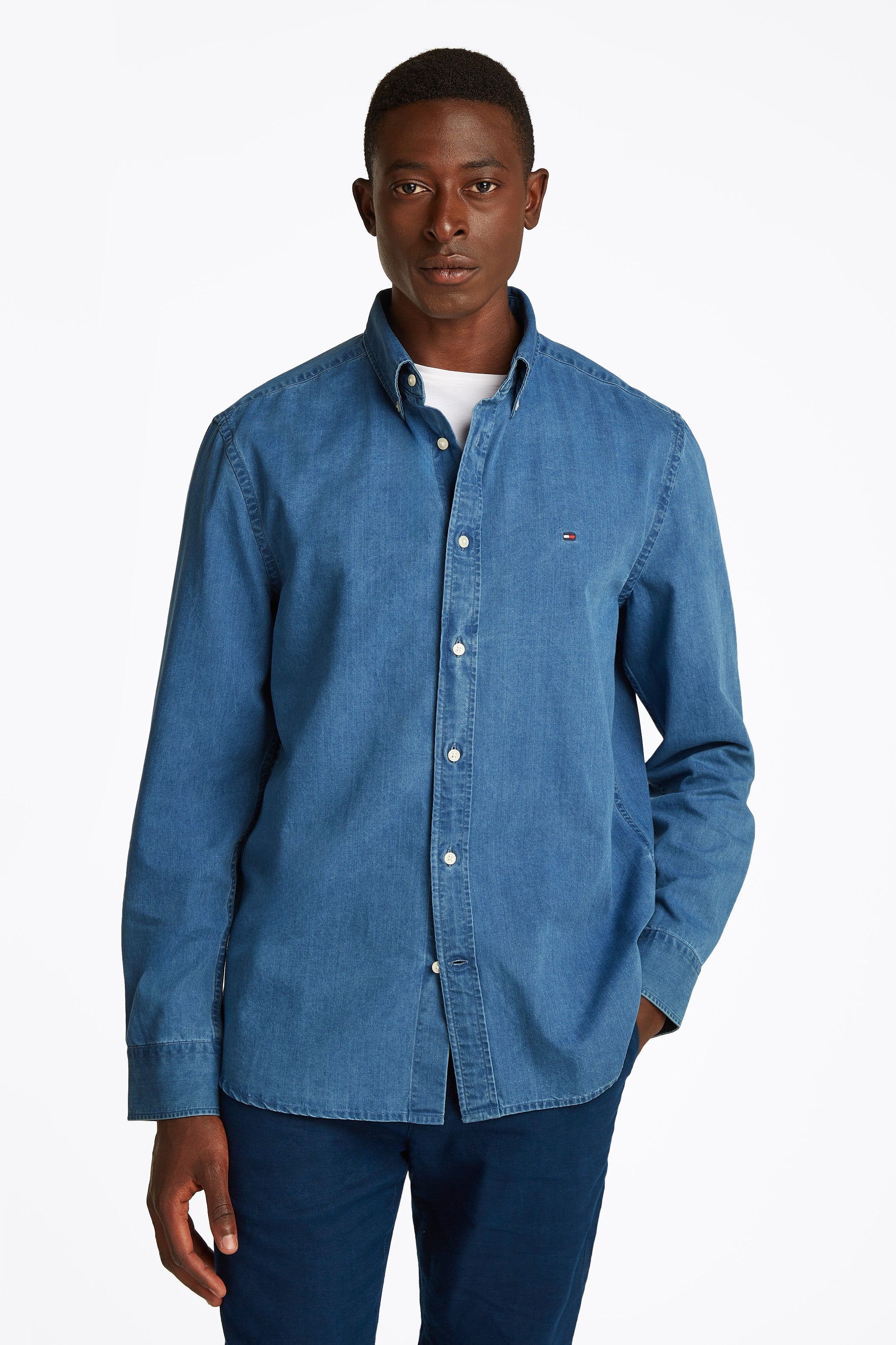 Tommy Hilfiger Chambray Regular Fit Shirt