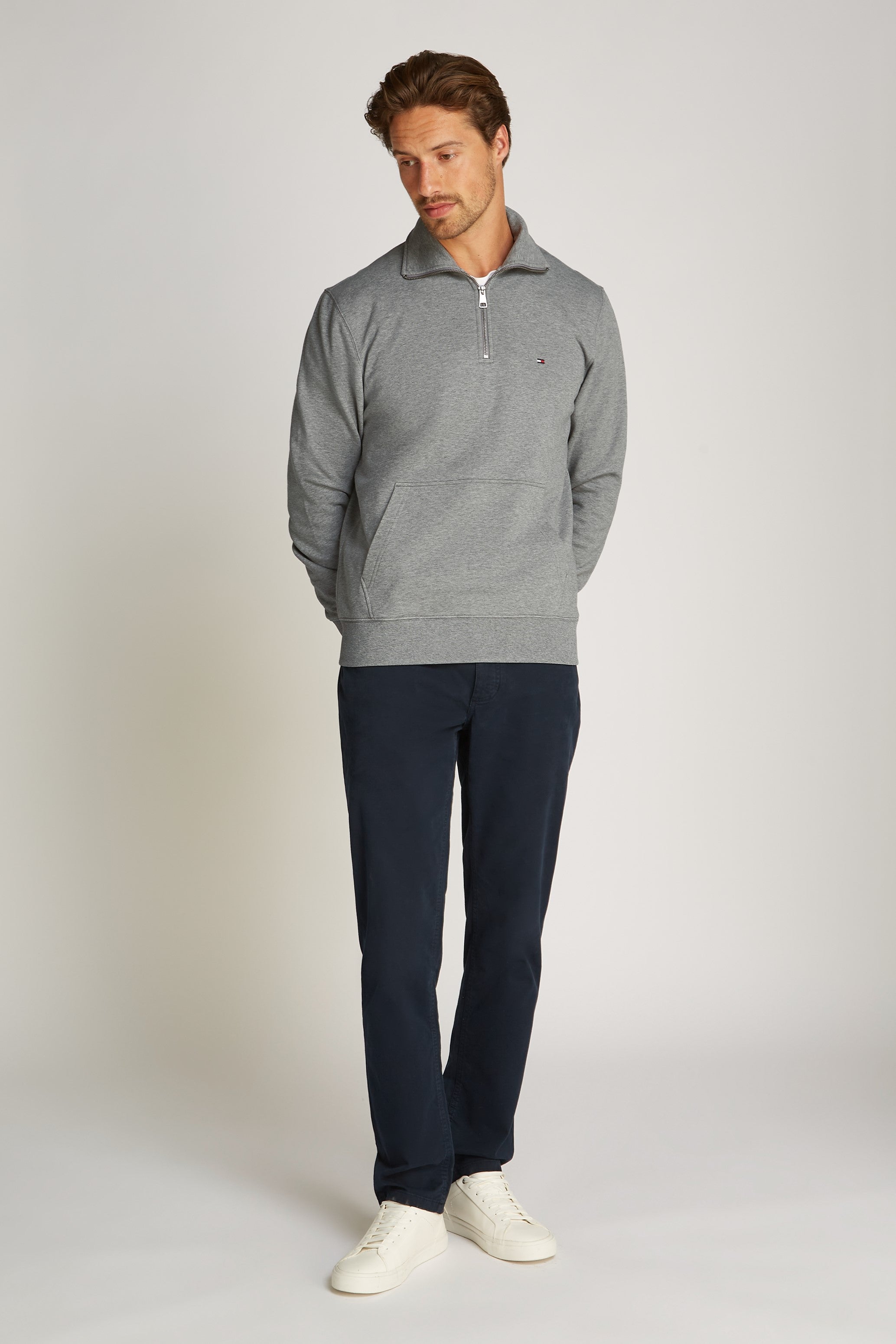 Tommy Hilfiger Essential Terry Cotton 1/4 Zip Sweatshirt