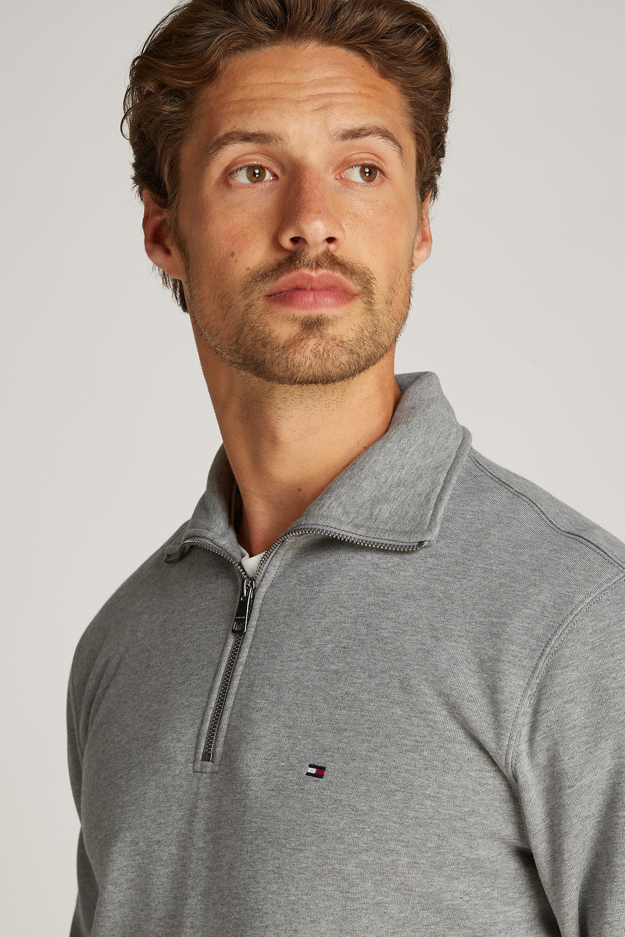 Tommy Hilfiger Essential Terry Cotton 1/4 Zip Sweatshirt