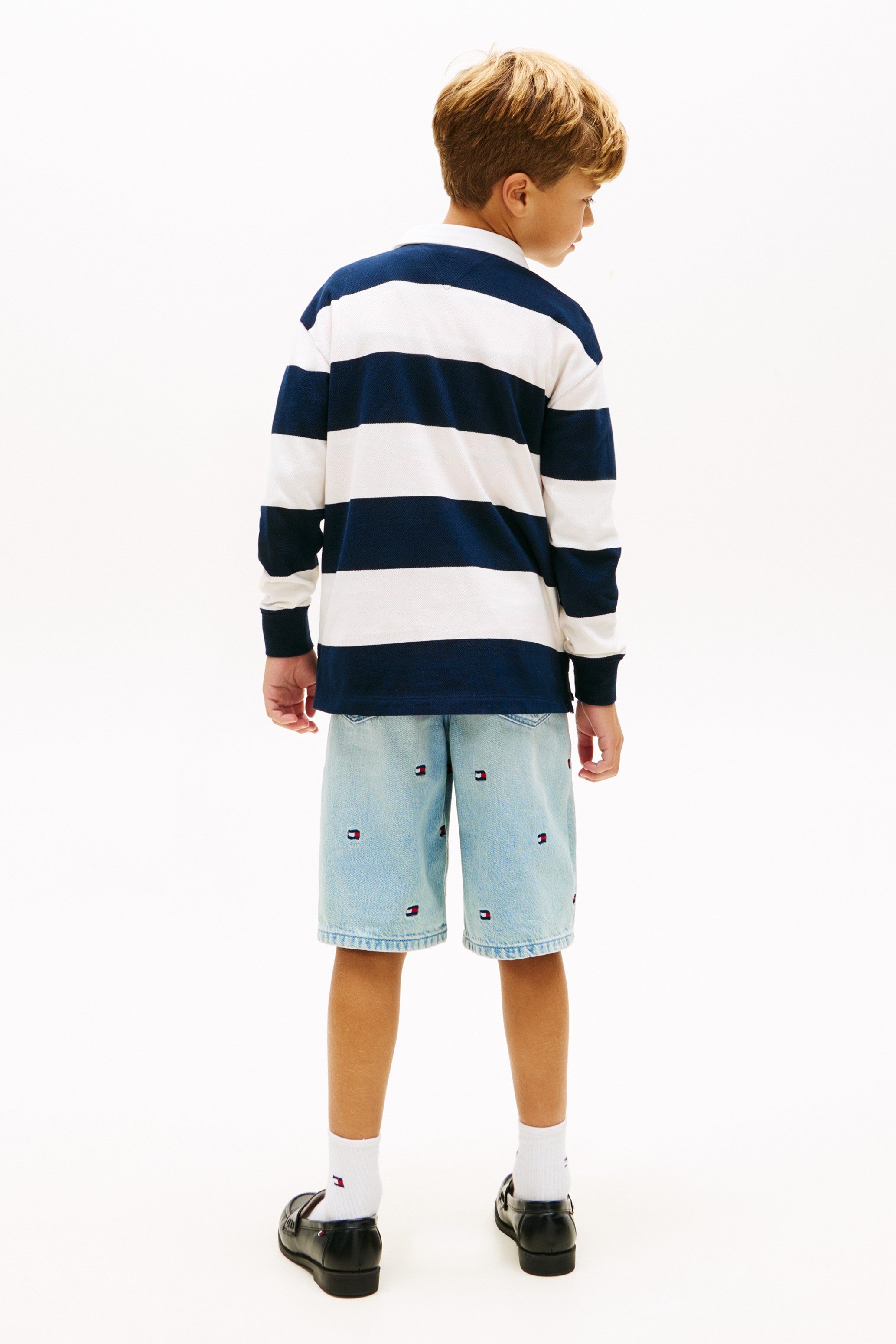 Tommy Hilfiger Kids Script Logo Rugby Sweater 10234