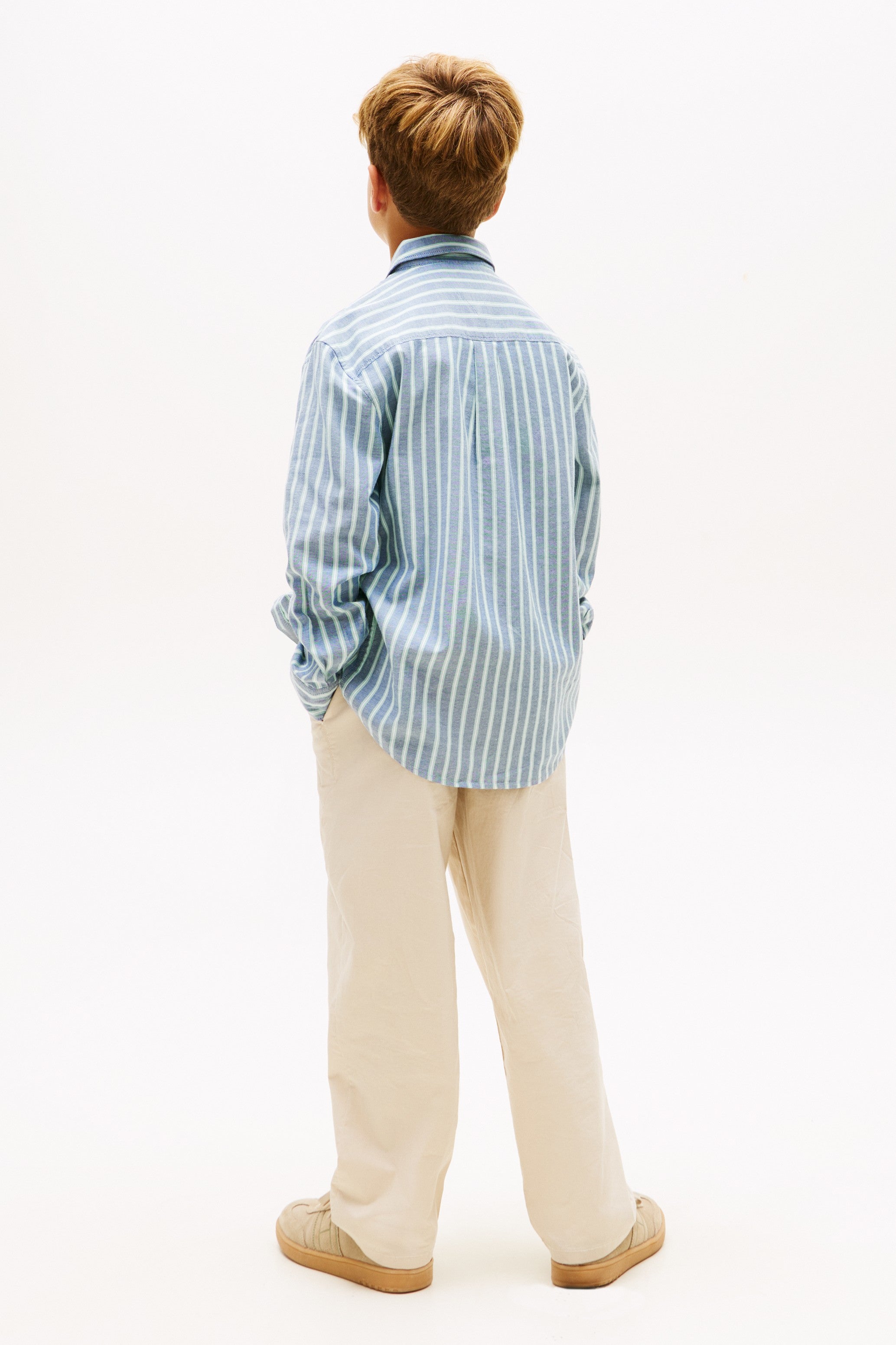 Tommy Hilfiger Kids Flex Fabric Stripe Shirt 10284