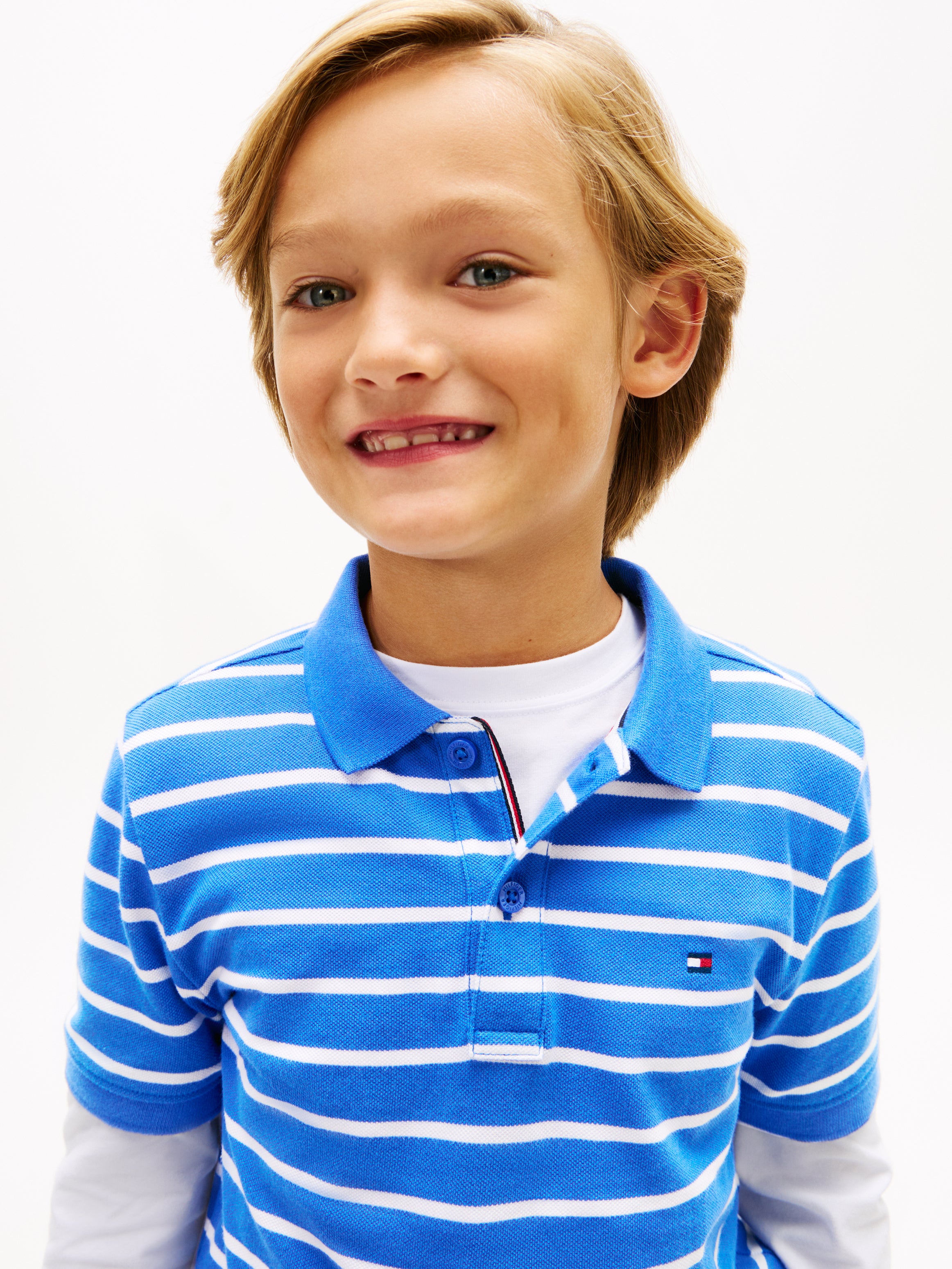 Tommy Hilfiger Kids Signature Stripe Polo Shirt
