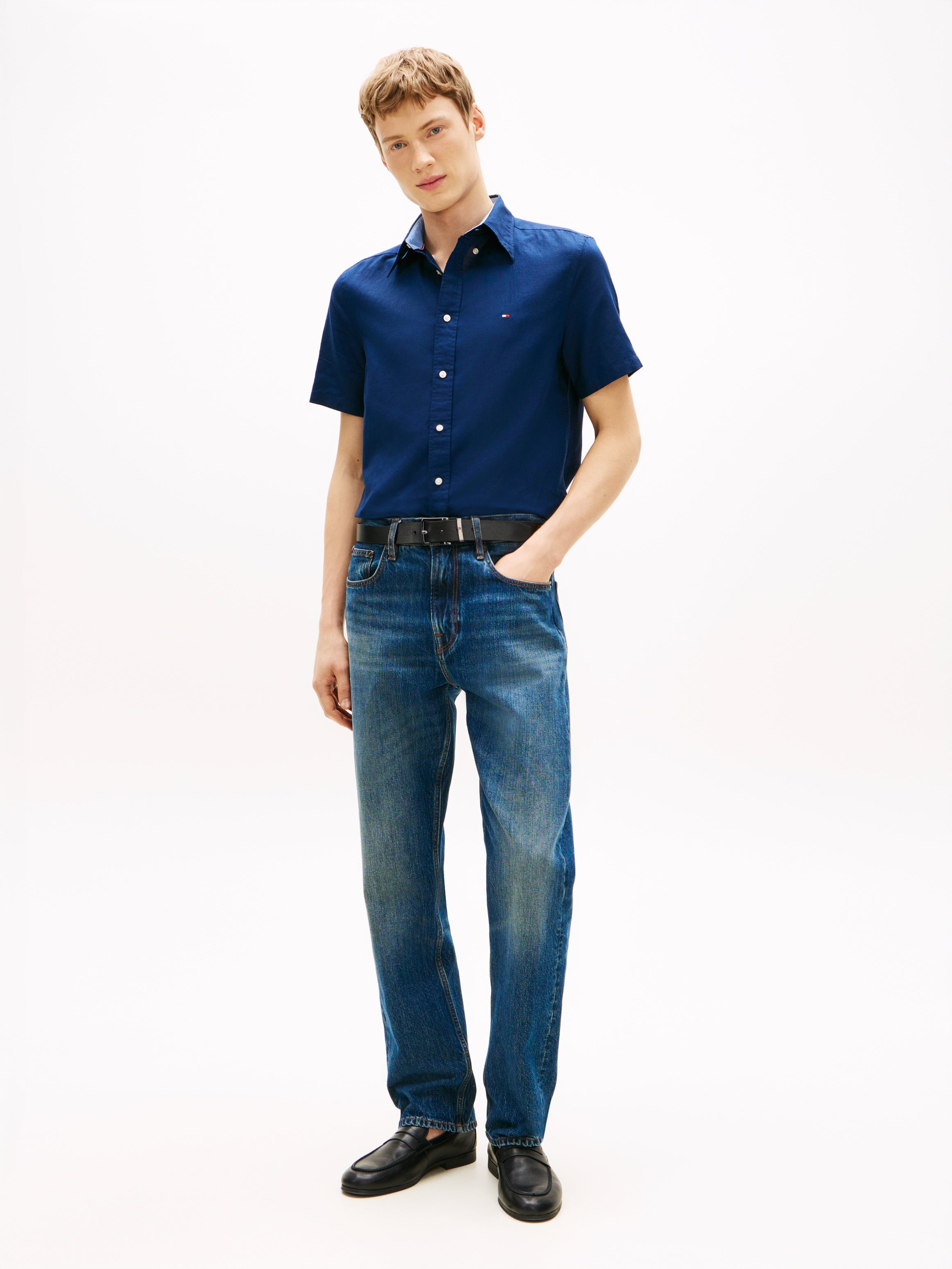 Tommy Hilfiger Linen Short Sleeve Shirt 42450