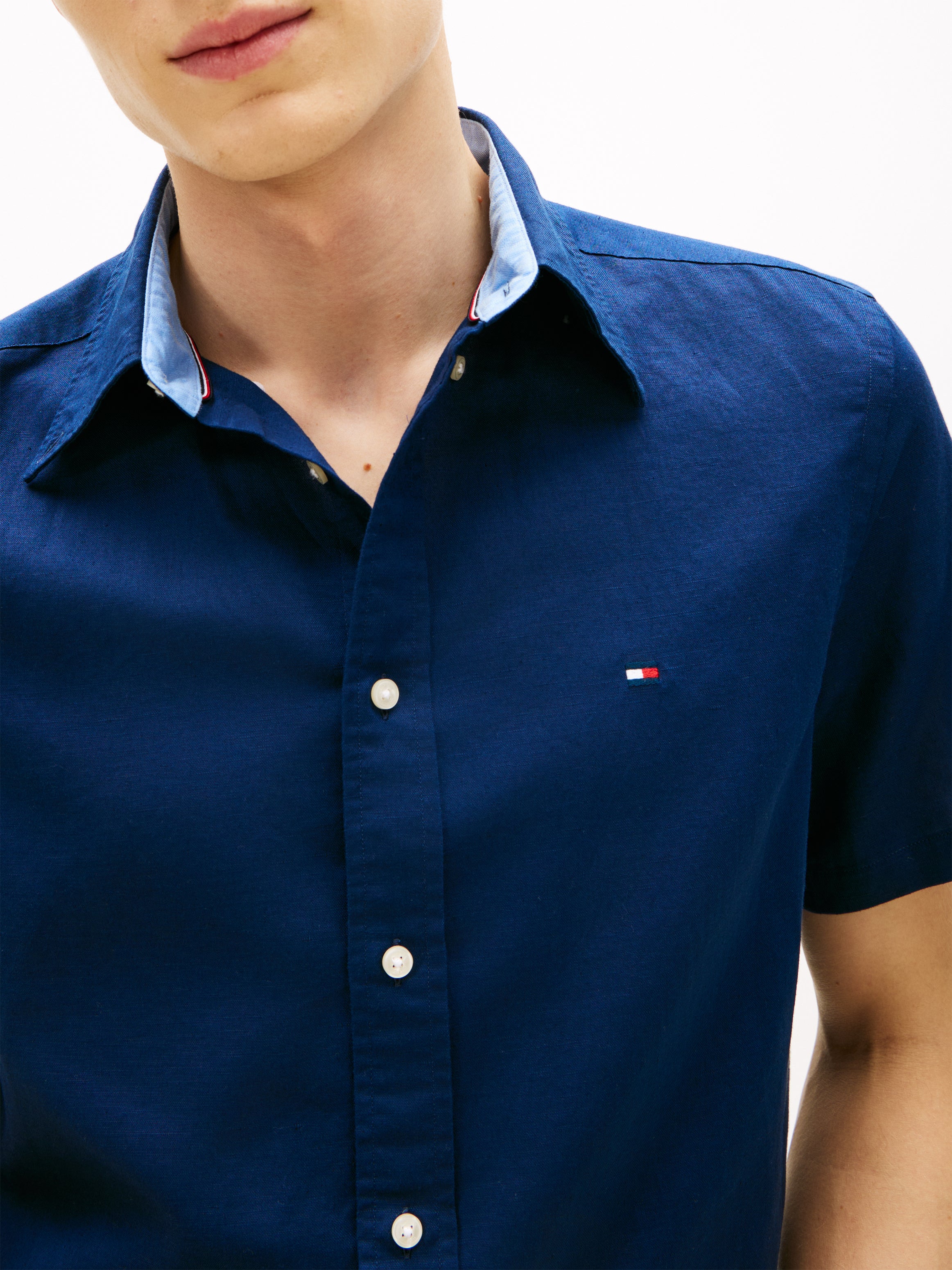 Tommy Hilfiger Linen Short Sleeve Shirt 42450
