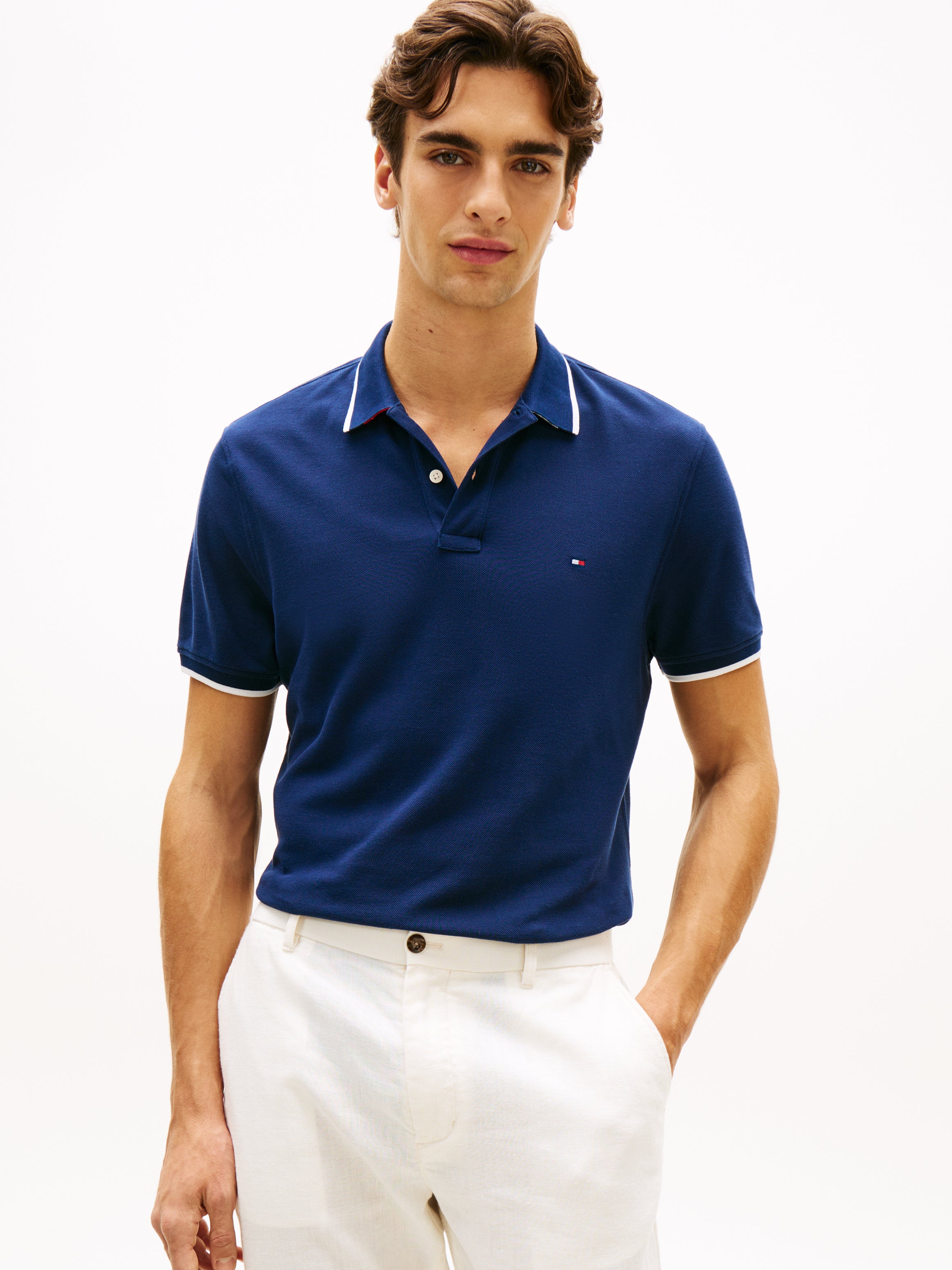 Tommy Hilfiger Tipped Pique Polo Shirt 42748