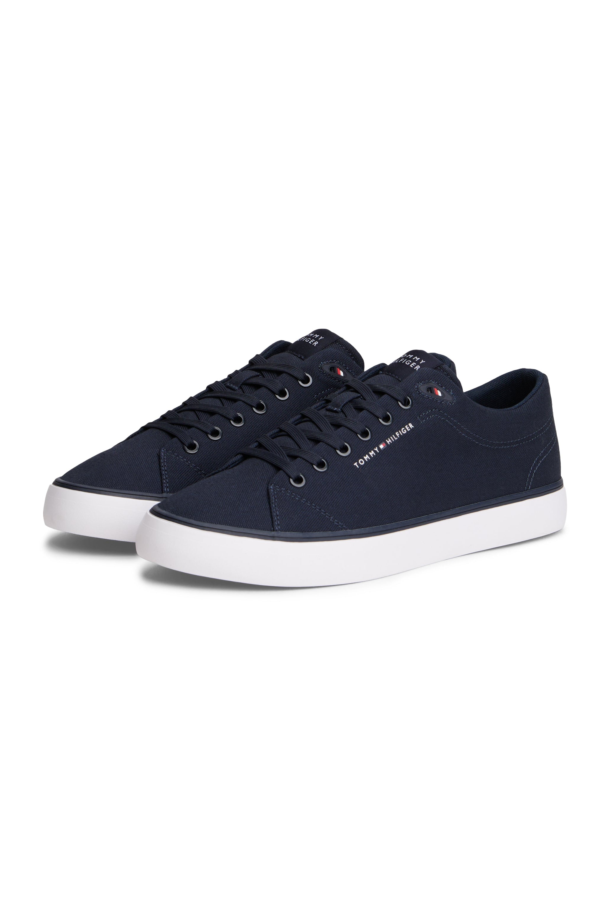 Tommy Hilfiger Logo Canvas Trainers 05817