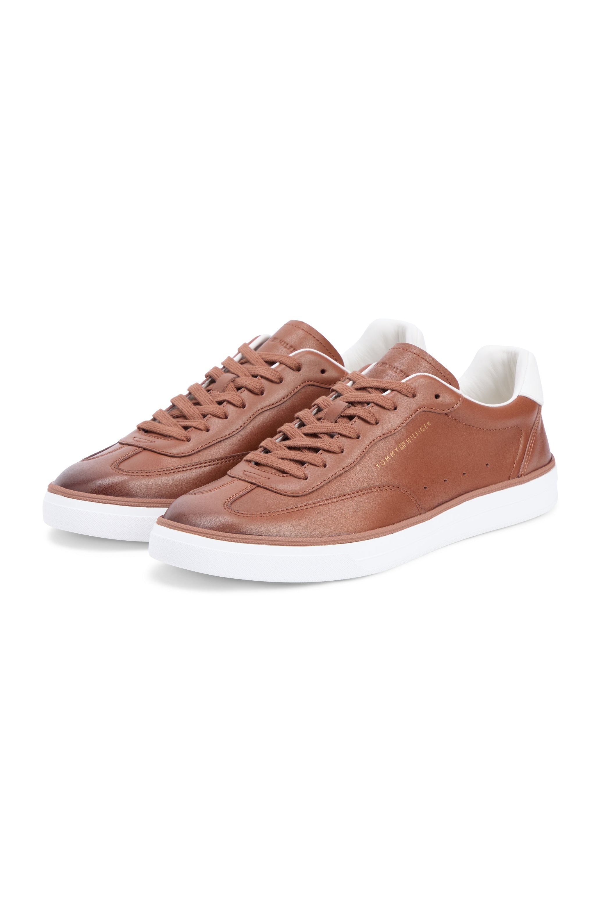 Tommy Hilfiger Luxe Logo Leather Trainers 05870