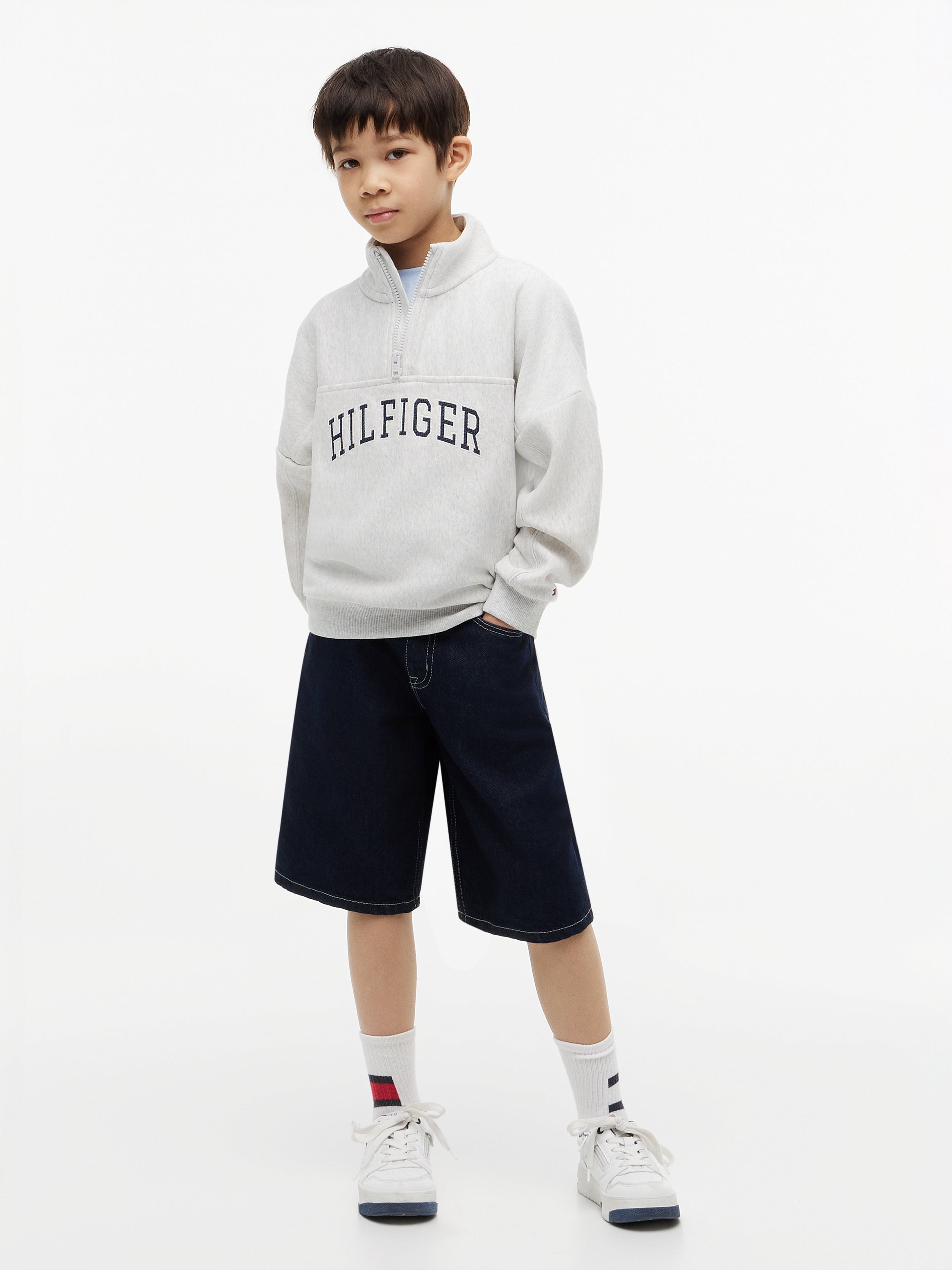 Tommy Hilfiger Kids Varsity Logo Zip Sweatshirt