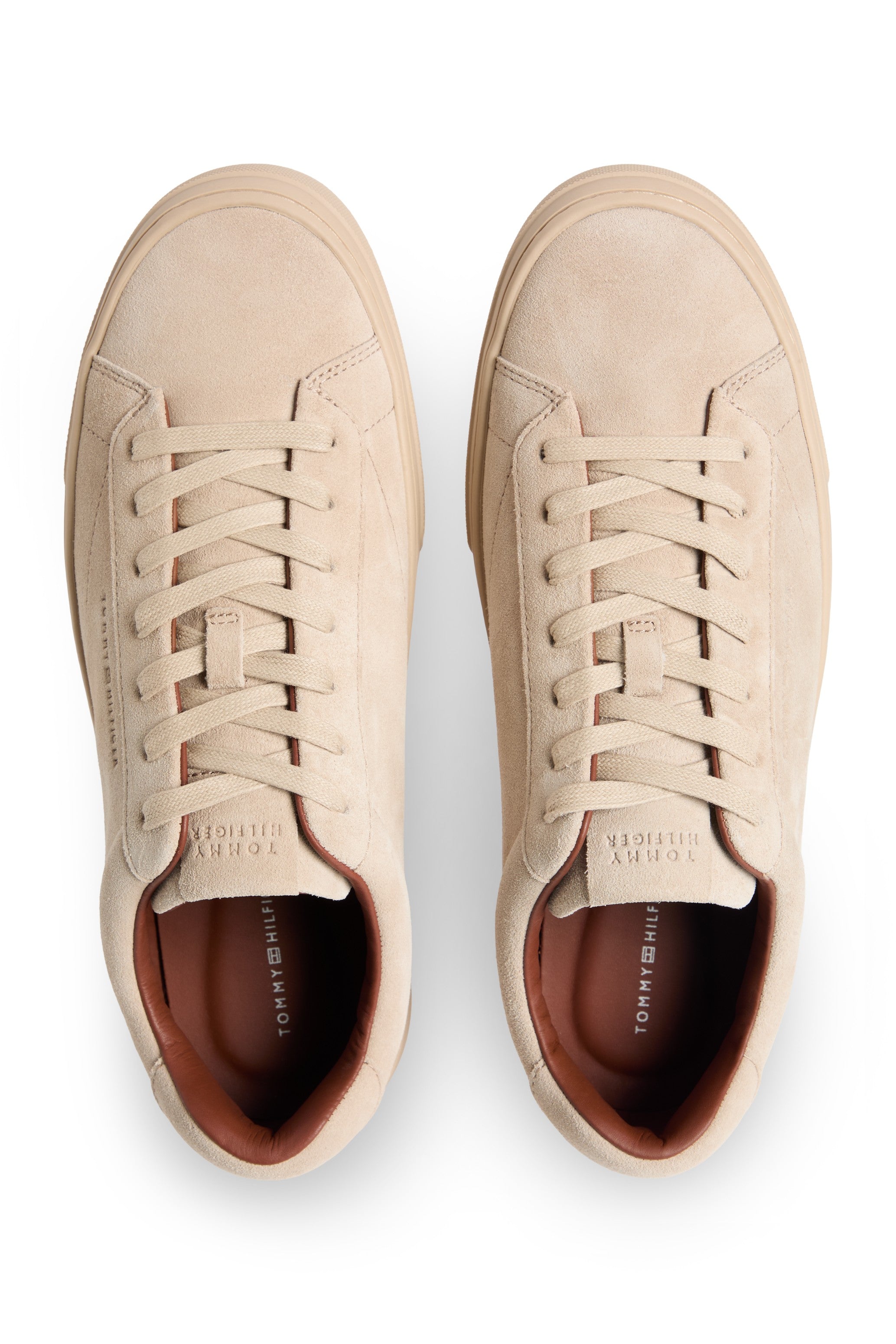 Tommy Hilfiger Debossed Suede Trainers 05829