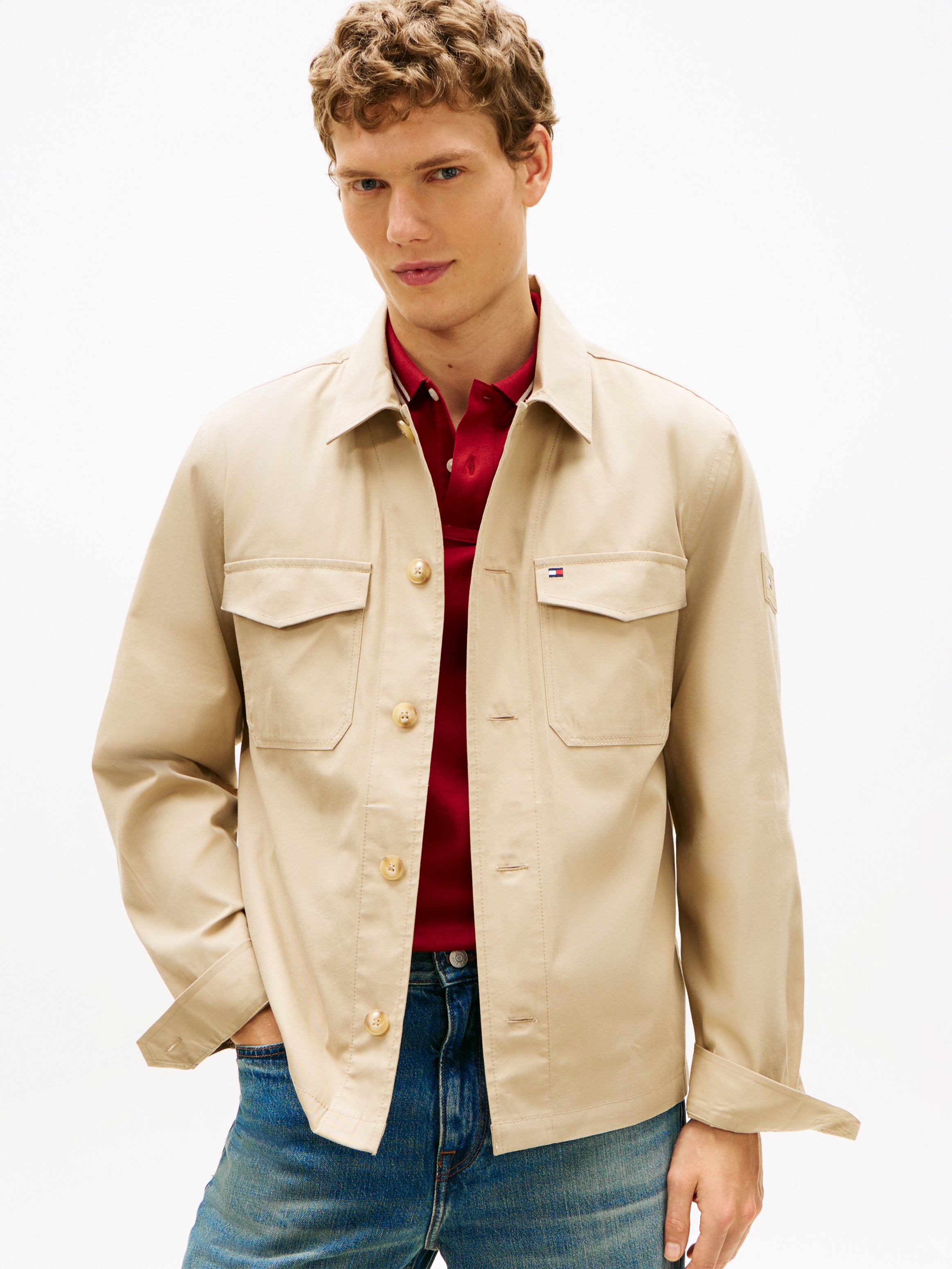 Tommy Hilfiger Cotton Nylon Overshirt 38712