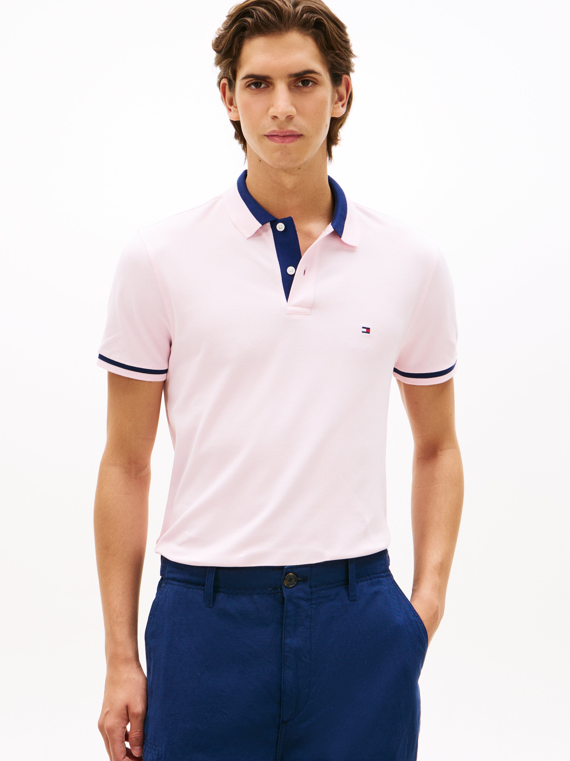 Tommy Hilfiger Contrast Collar Polo Shirt 40688