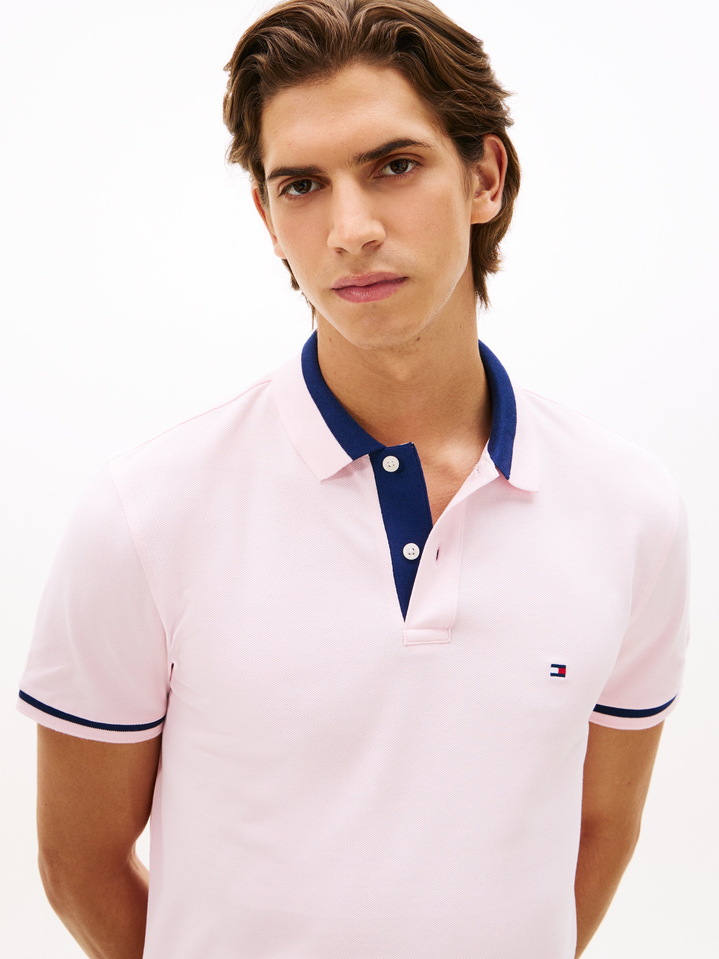 Tommy Hilfiger Contrast Collar Polo Shirt 40688