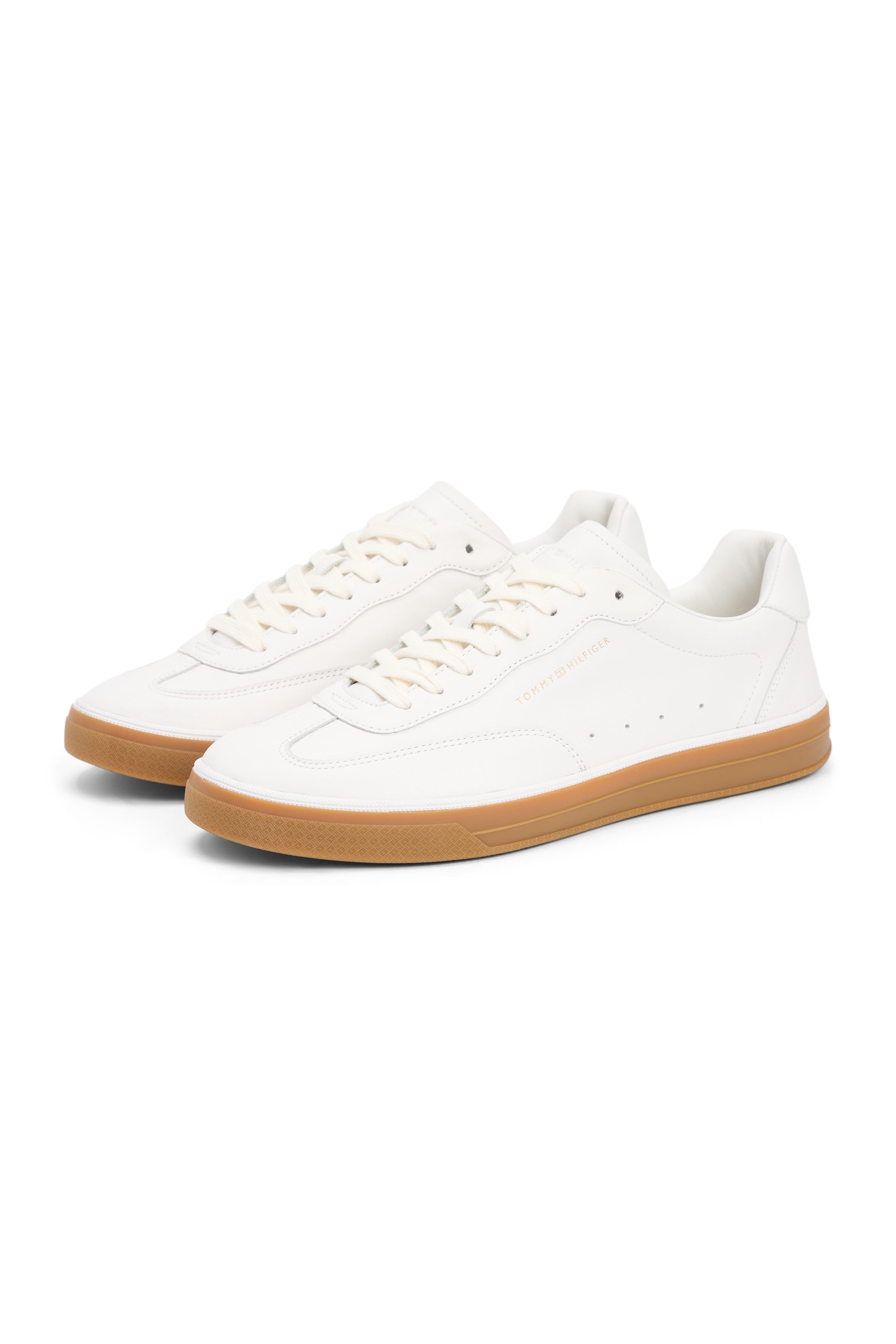 Tommy Hilfiger Luxe Logo Leather Trainers 05815