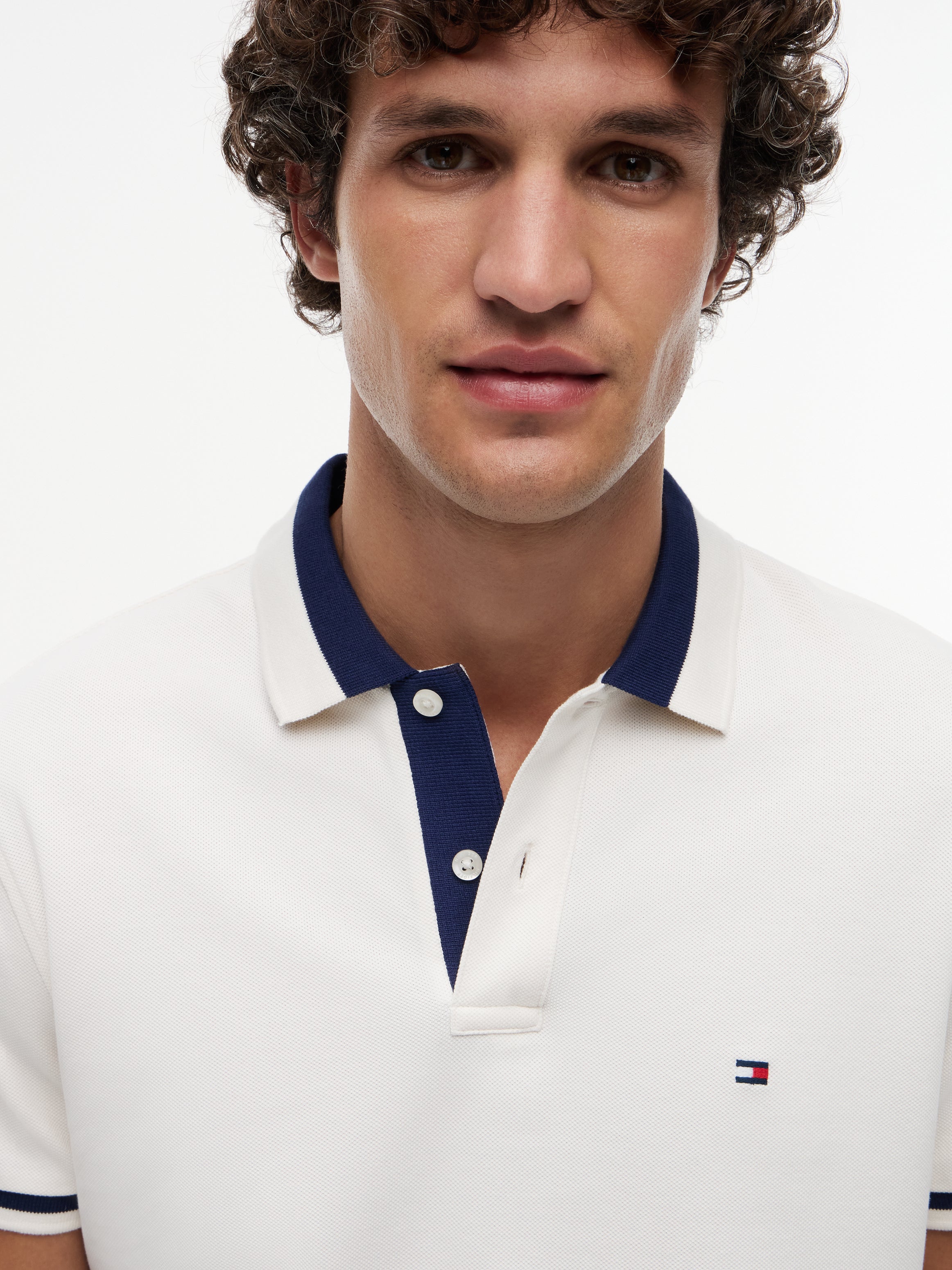 Tommy Hilfiger Contrast Collar Polo Shirt 40688