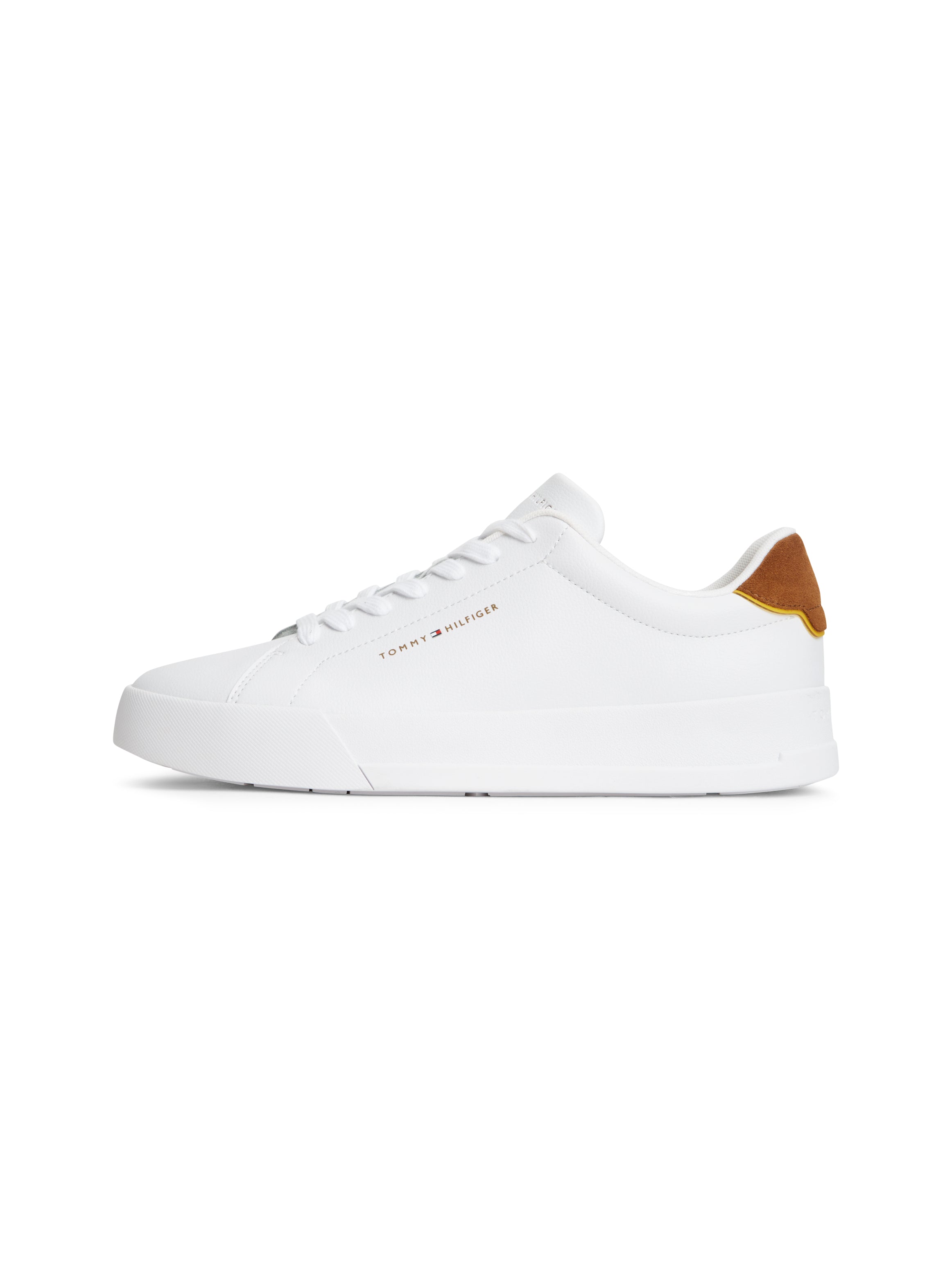 Tommy Hilfiger Leather Court Logo Trainers 05367