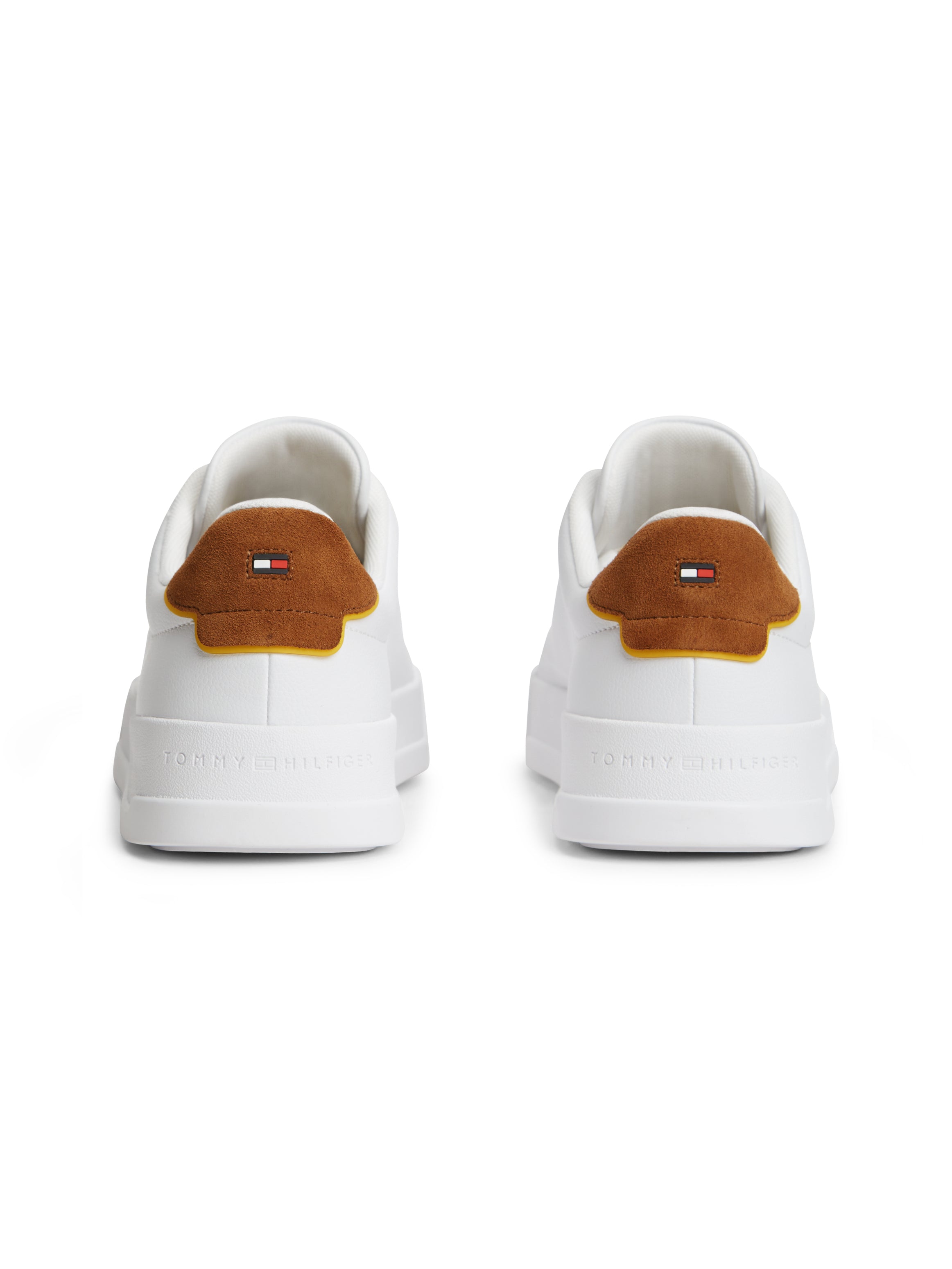 Tommy Hilfiger Leather Court Logo Trainers 05367