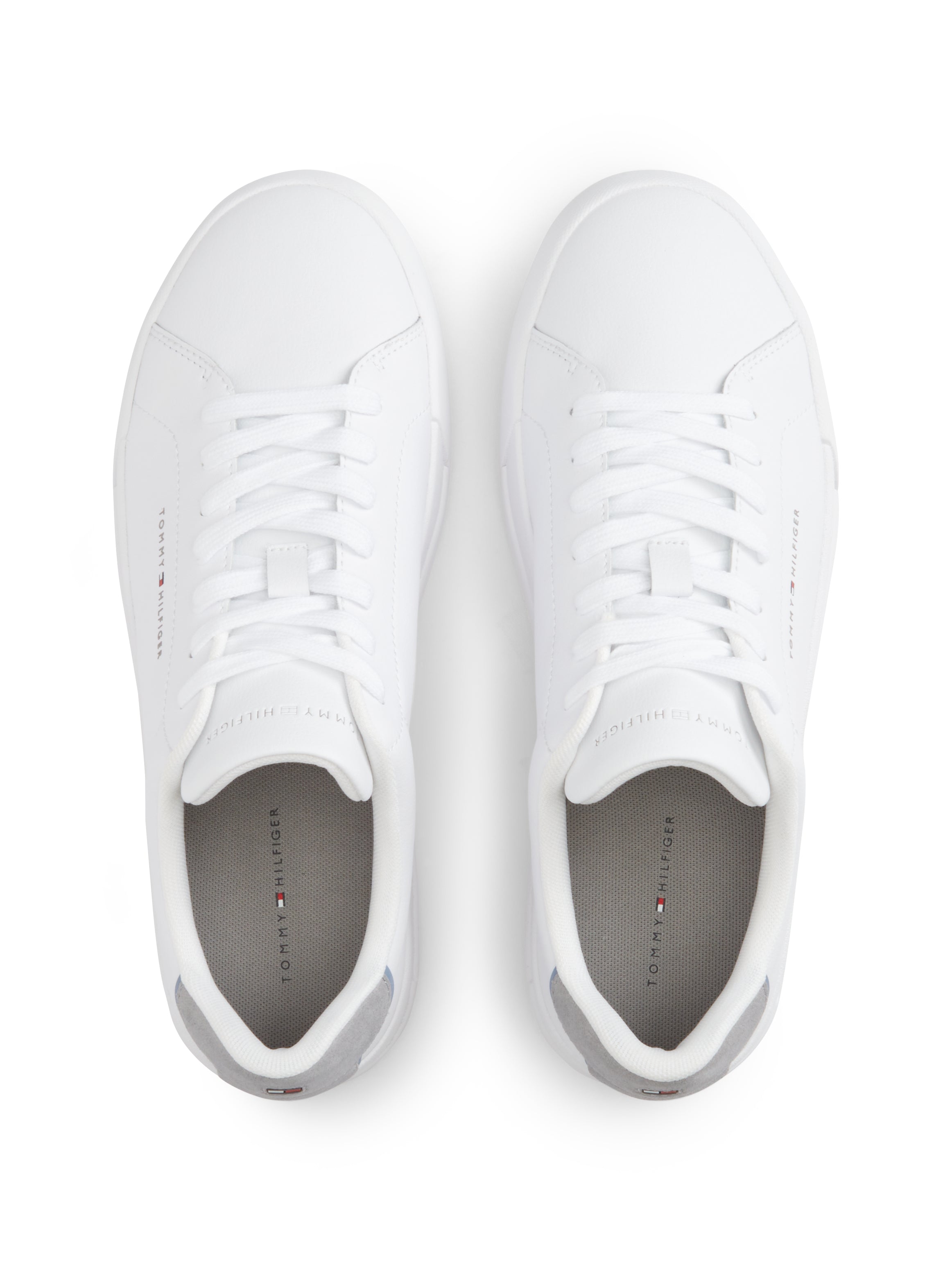Tommy Hilfiger Leather Court Logo Trainers 05367