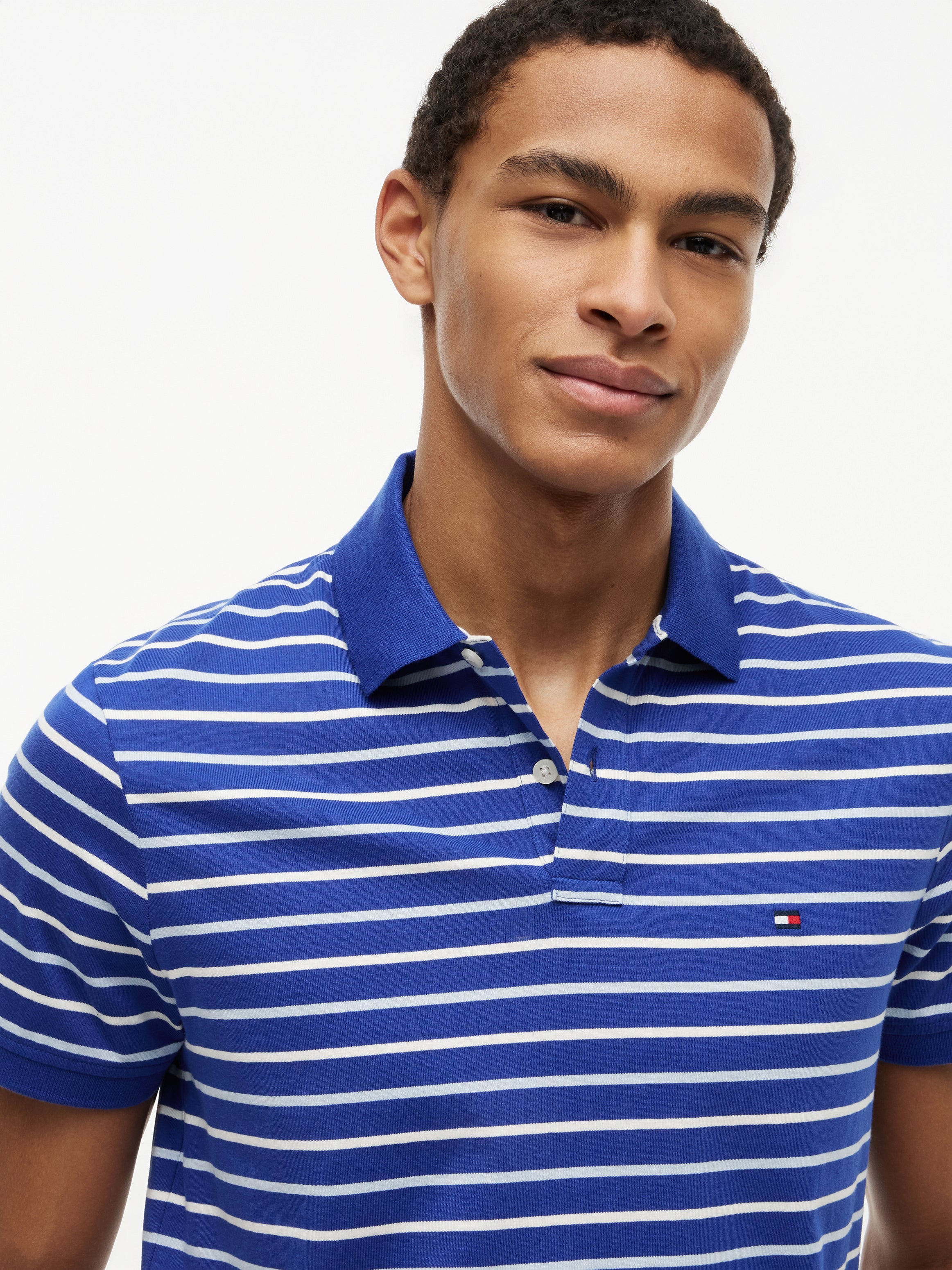 Tommy Hilfiger Jersey Stripe Polo Shirt 43380