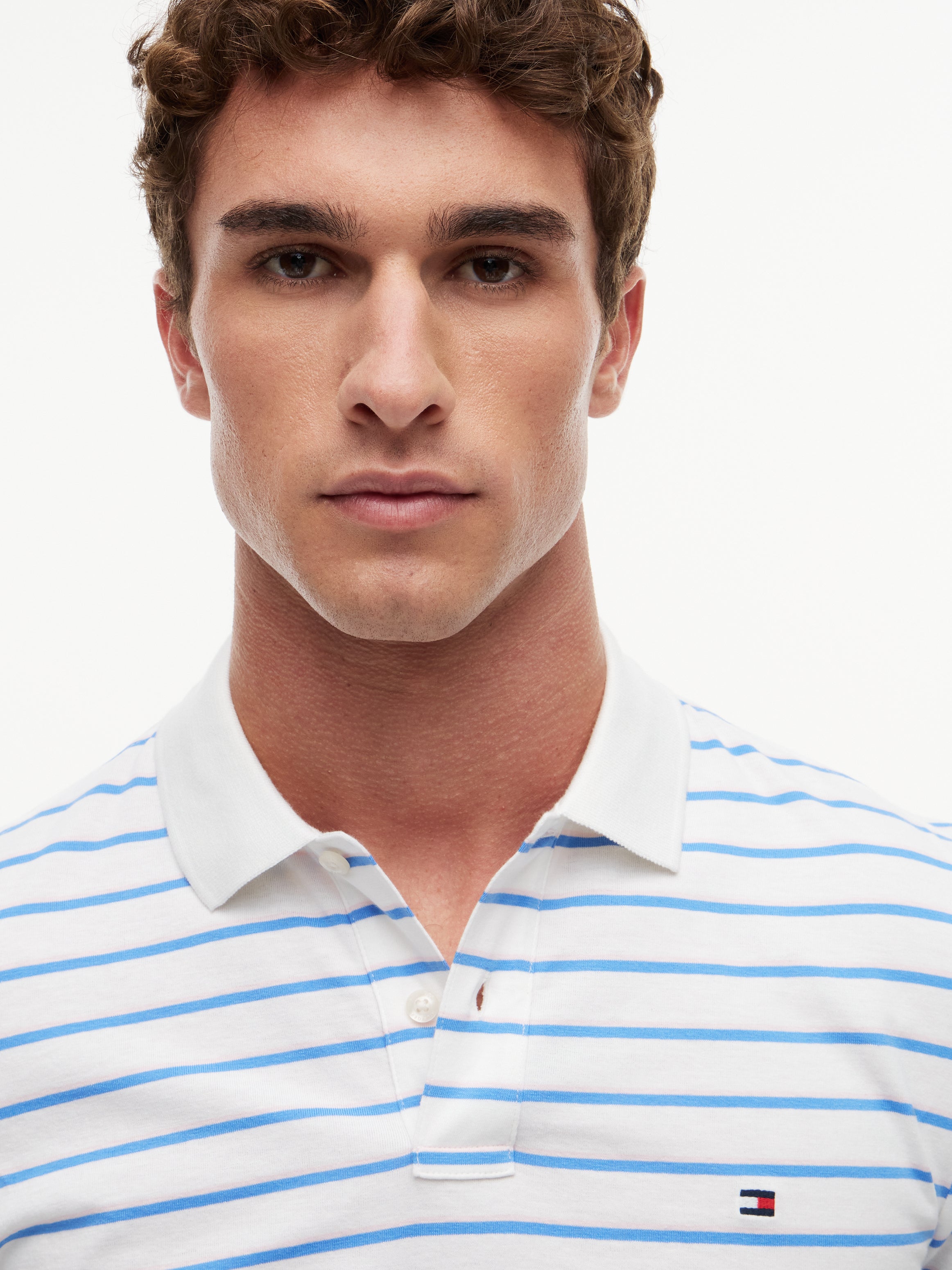Tommy Hilfiger Jersey Stripe Polo Shirt 43380