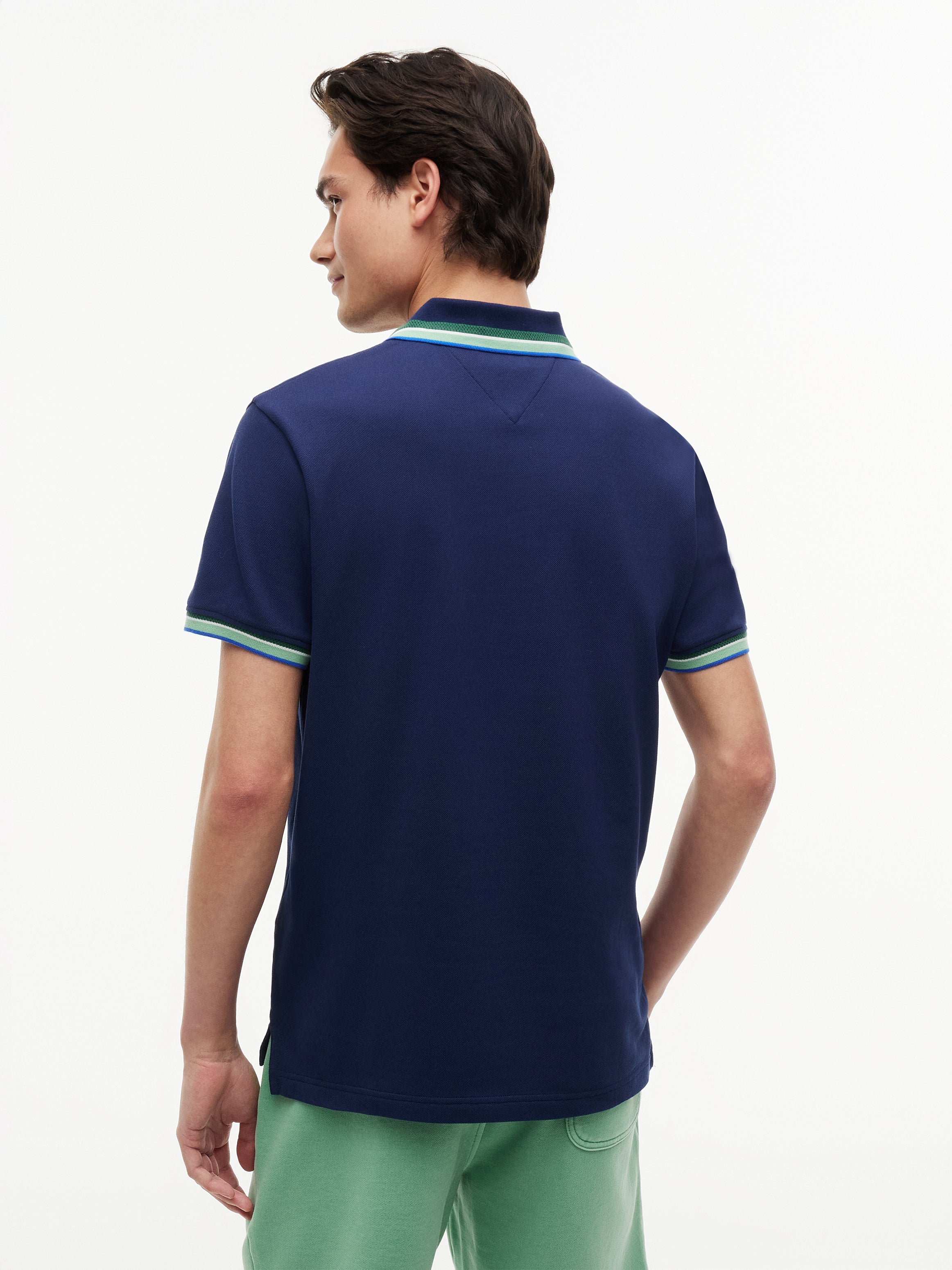 Tommy Hilfiger Contrast Collar Polo Shirt 43267