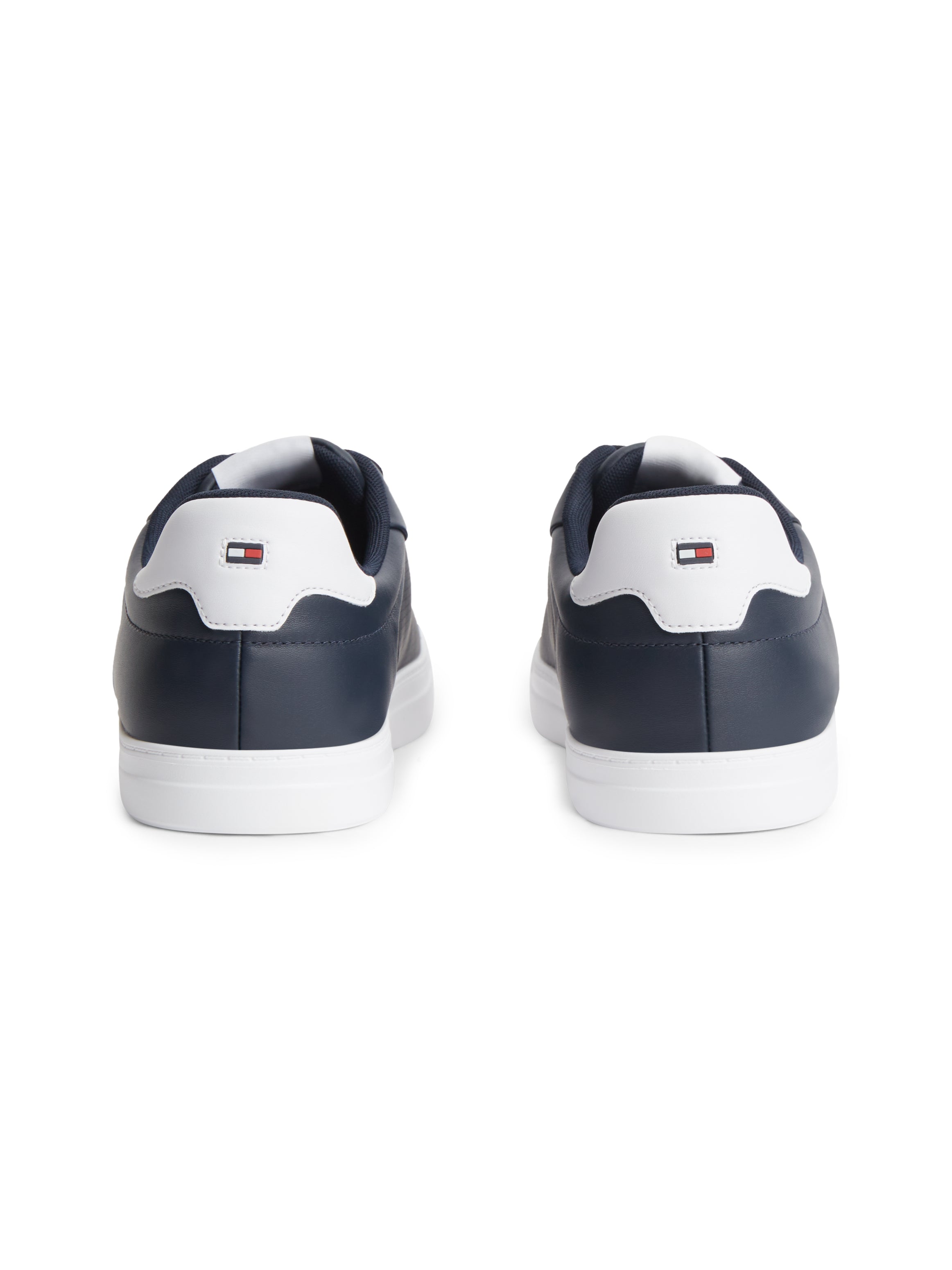 Tommy Hilfiger Light Leather Court Trainers 05946