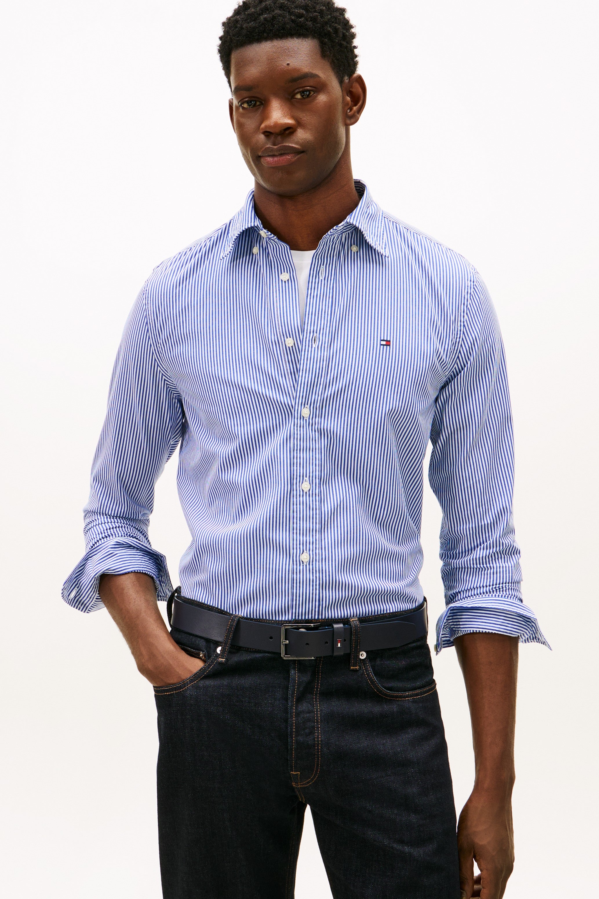 Tommy Hilfiger Flex Fabric Stripe Shirt 41403