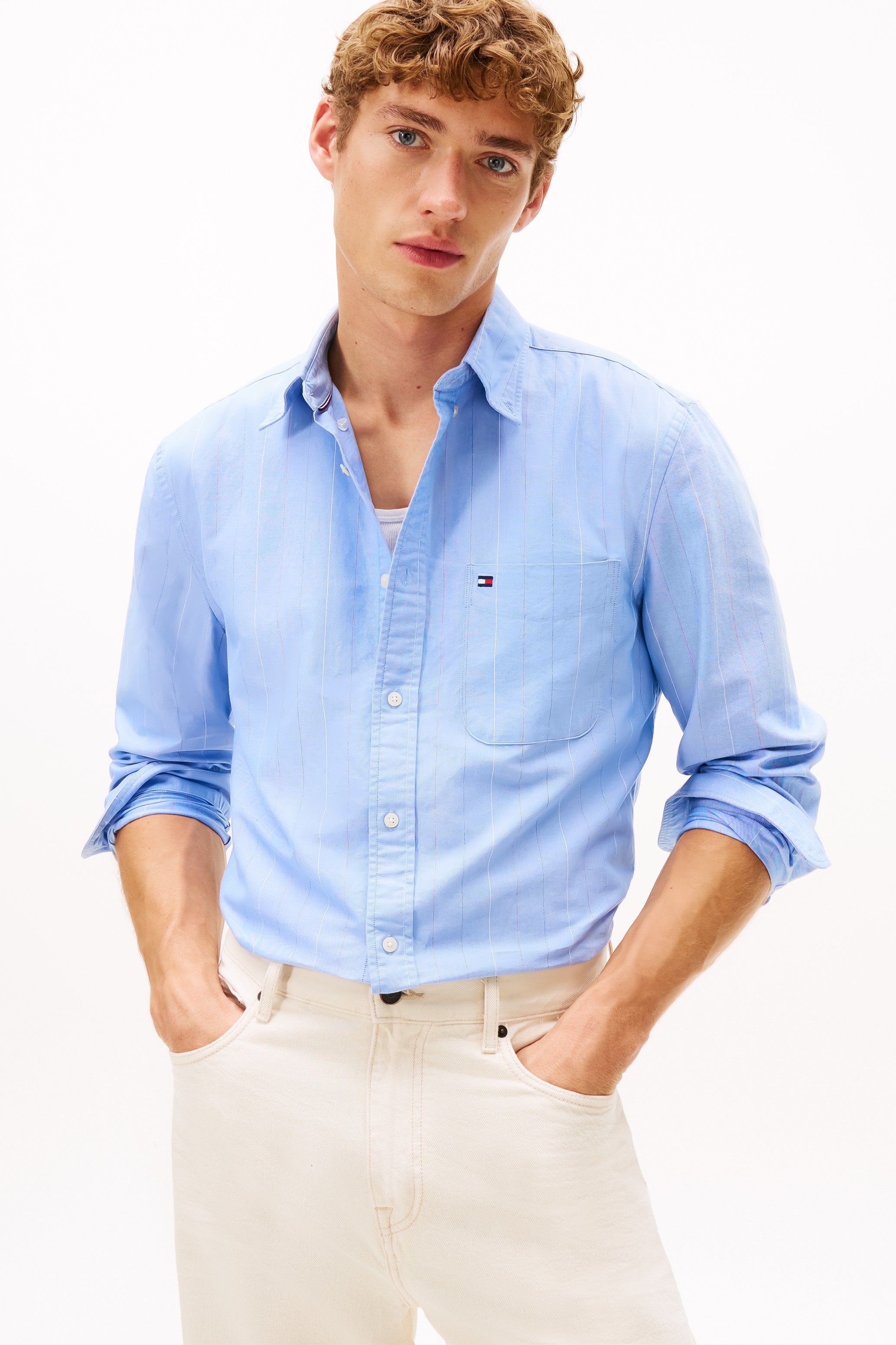 Tommy Hilfiger Regular Pinstripe Oxford Shirt 41694