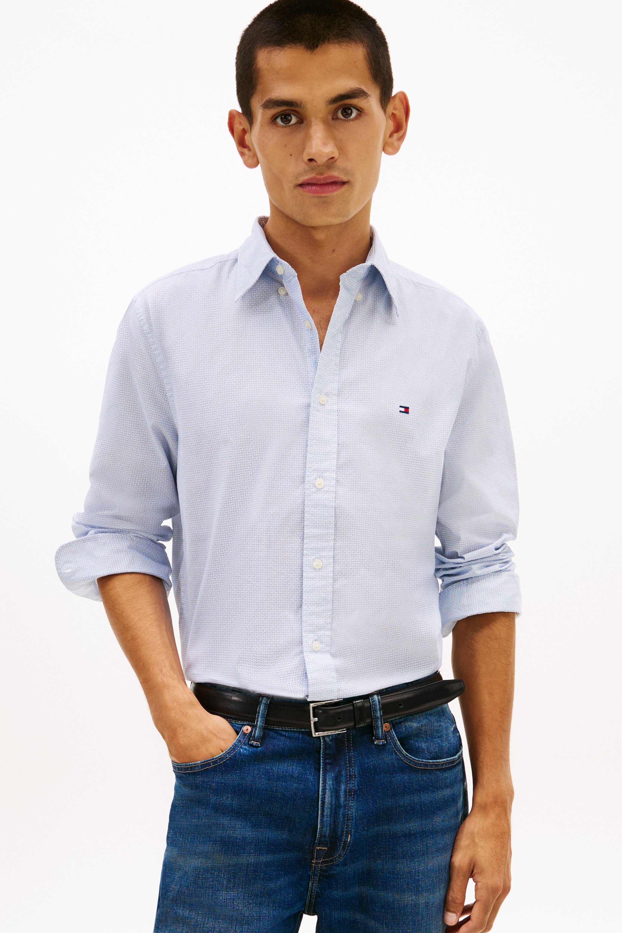Tommy Hilfiger Flex Poplin Solid Shirt 41711