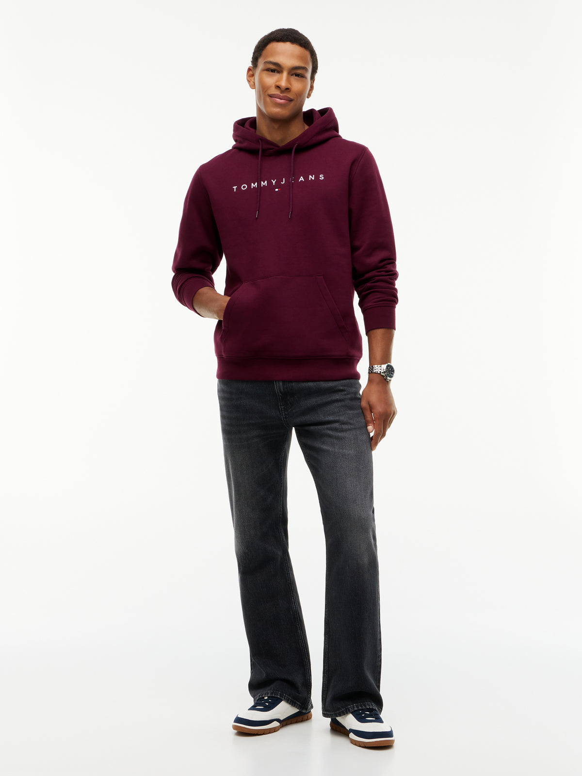 Tommy Jeans Linear Logo Pocket Hoodie 20746