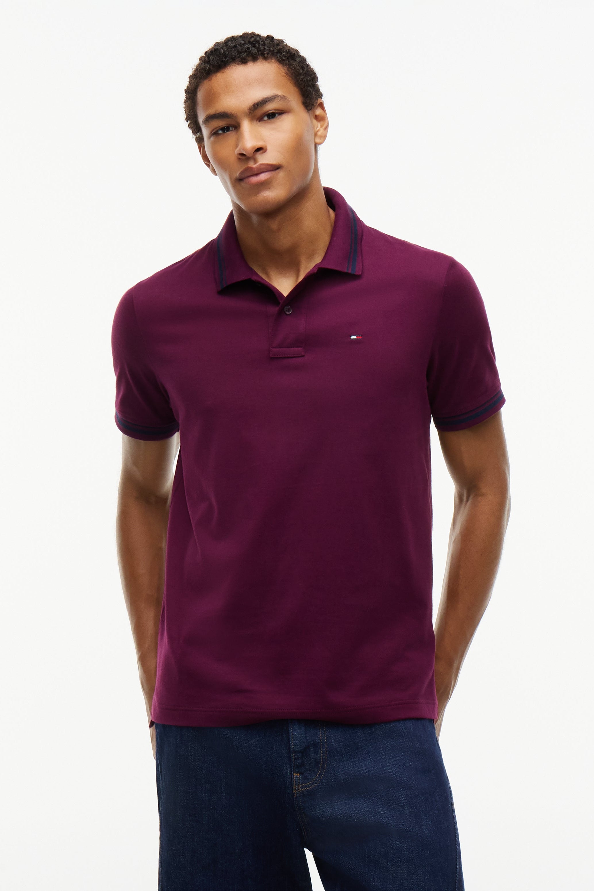 Tommy Jeans Flag Tipped Polo Shirt 22700
