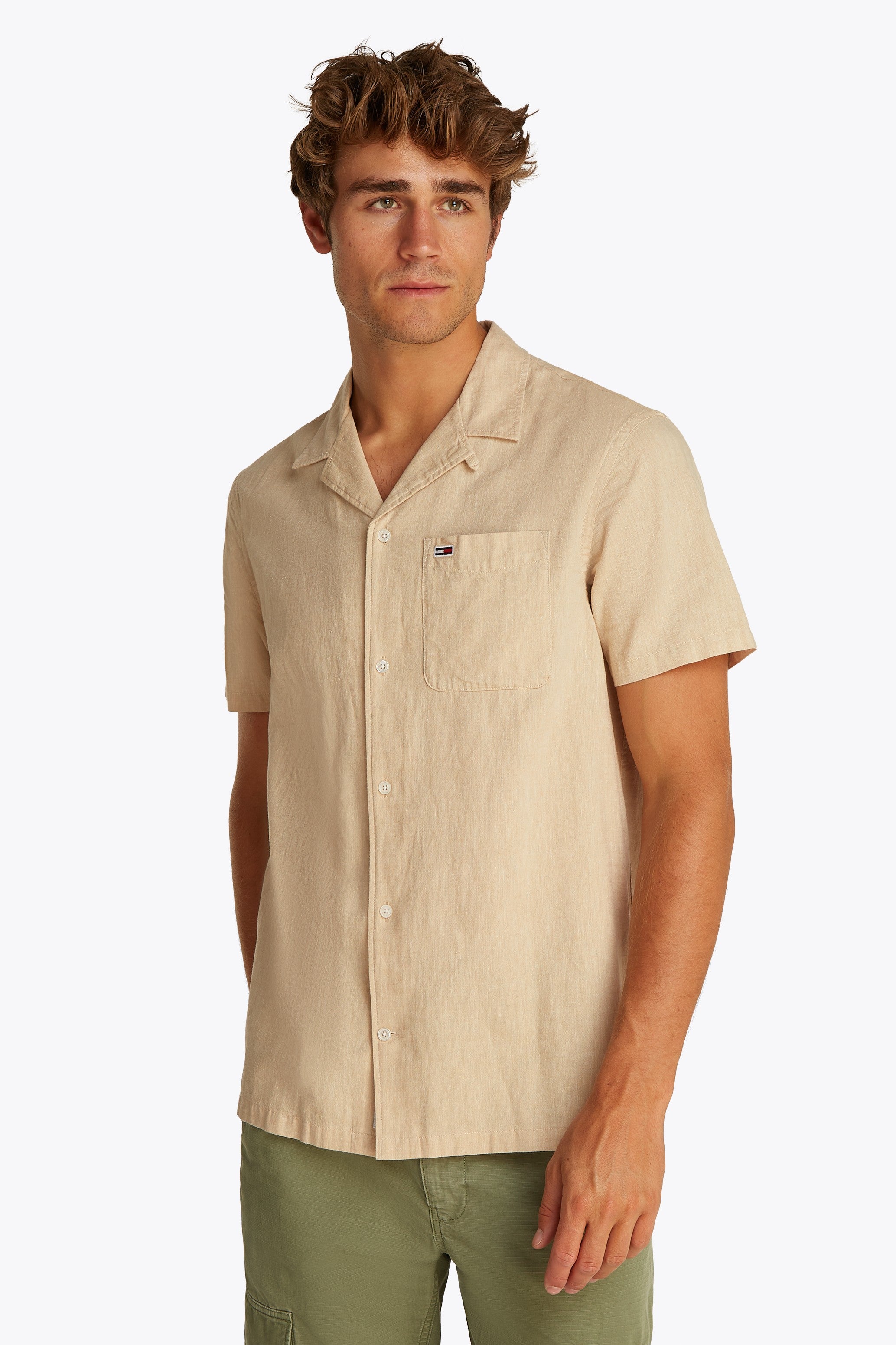 Tommy Jeans Camping Short Sleeve Linen Shirt