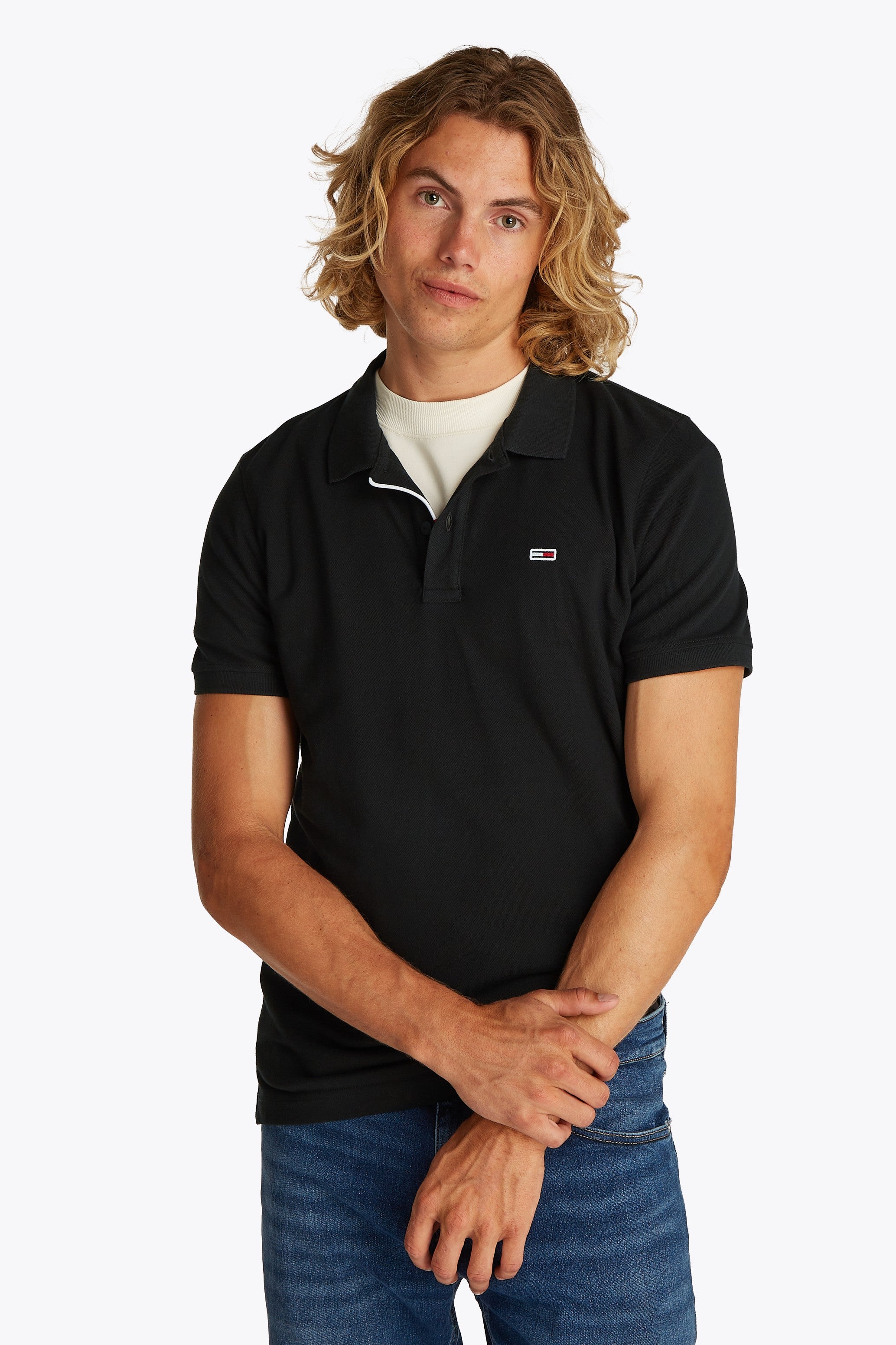 Tommy Jeans Slim Placket Polo