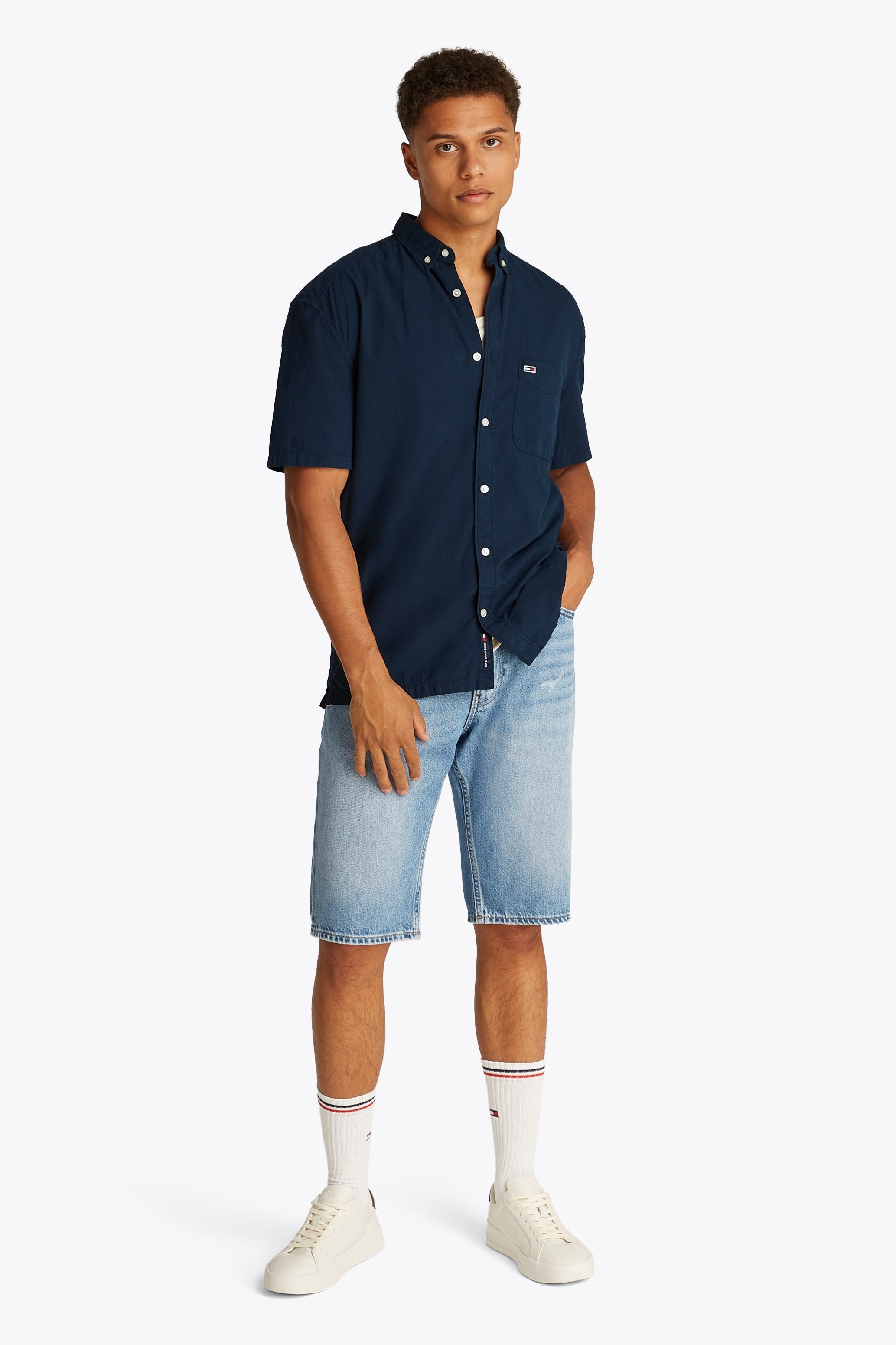 Tommy Jeans Seersucker Short Sleeve Shirt